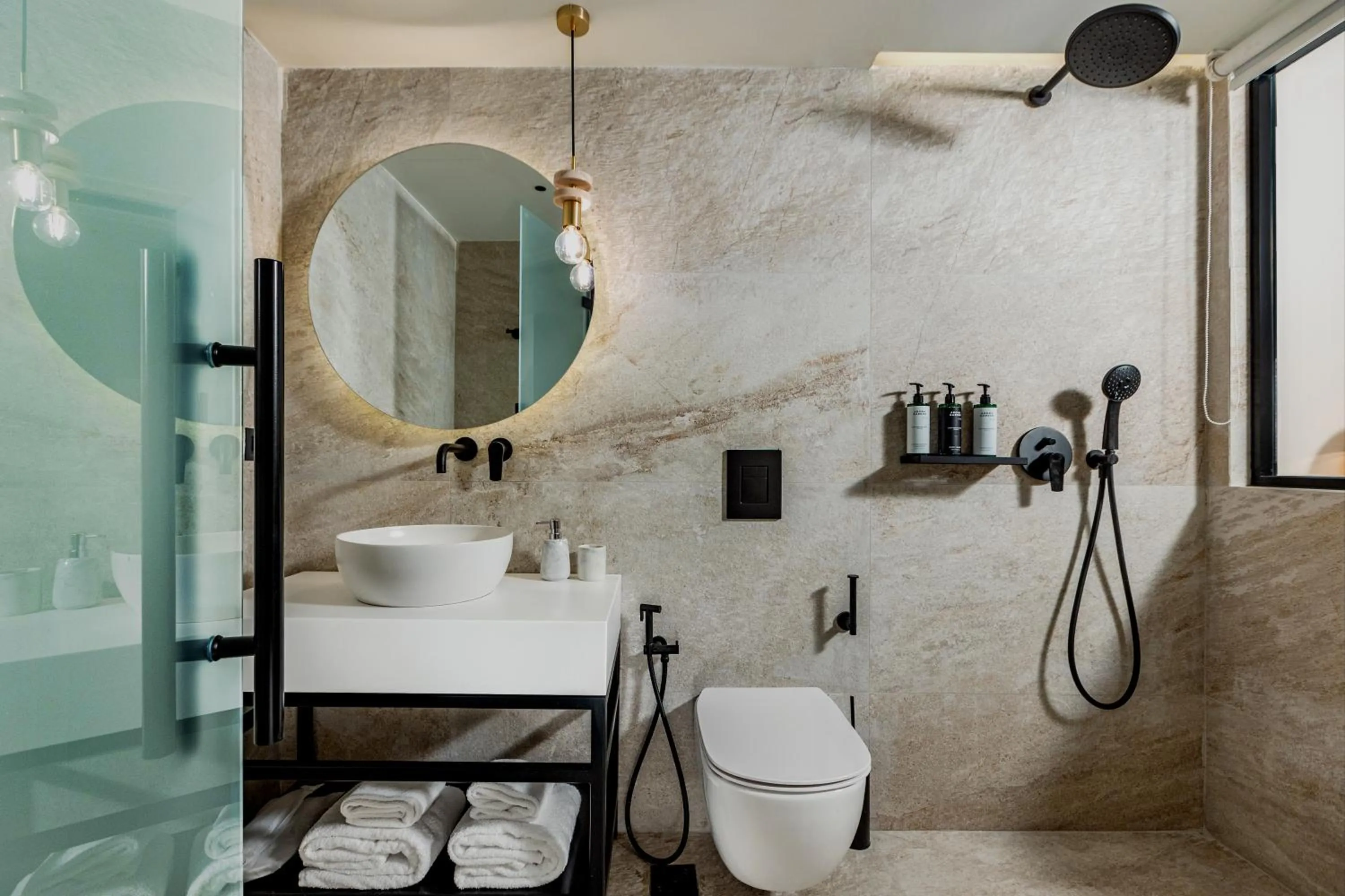 Shower in The Residence Aiolou Hotel & Spa