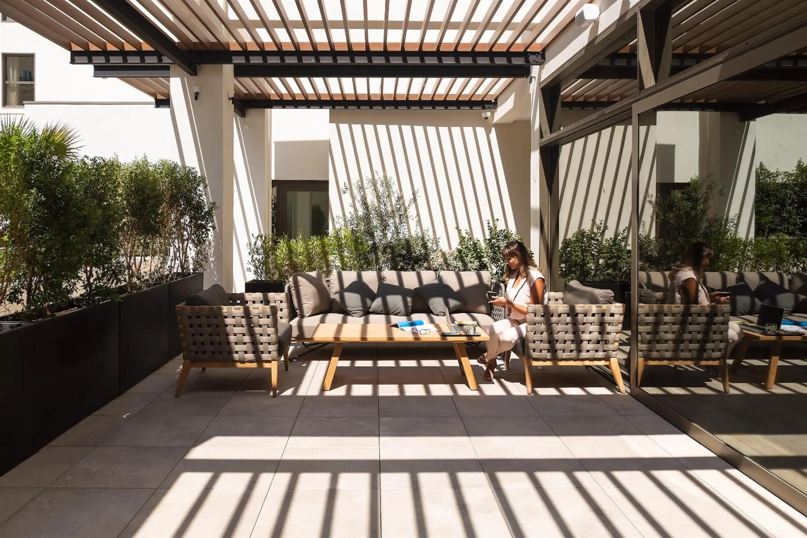 Patio in Novotel Tunis Lac