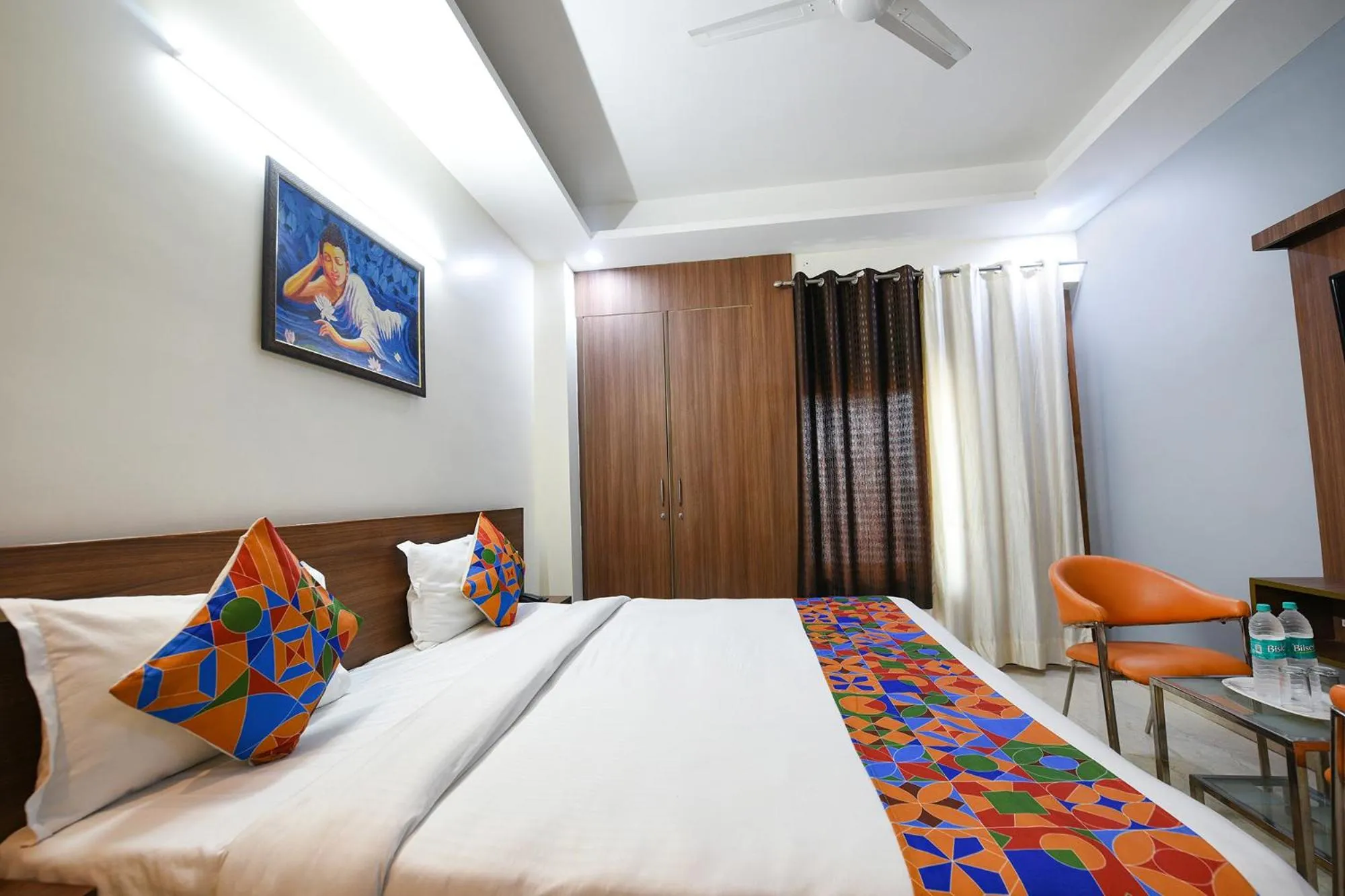 Bed in FabHotel Indian I