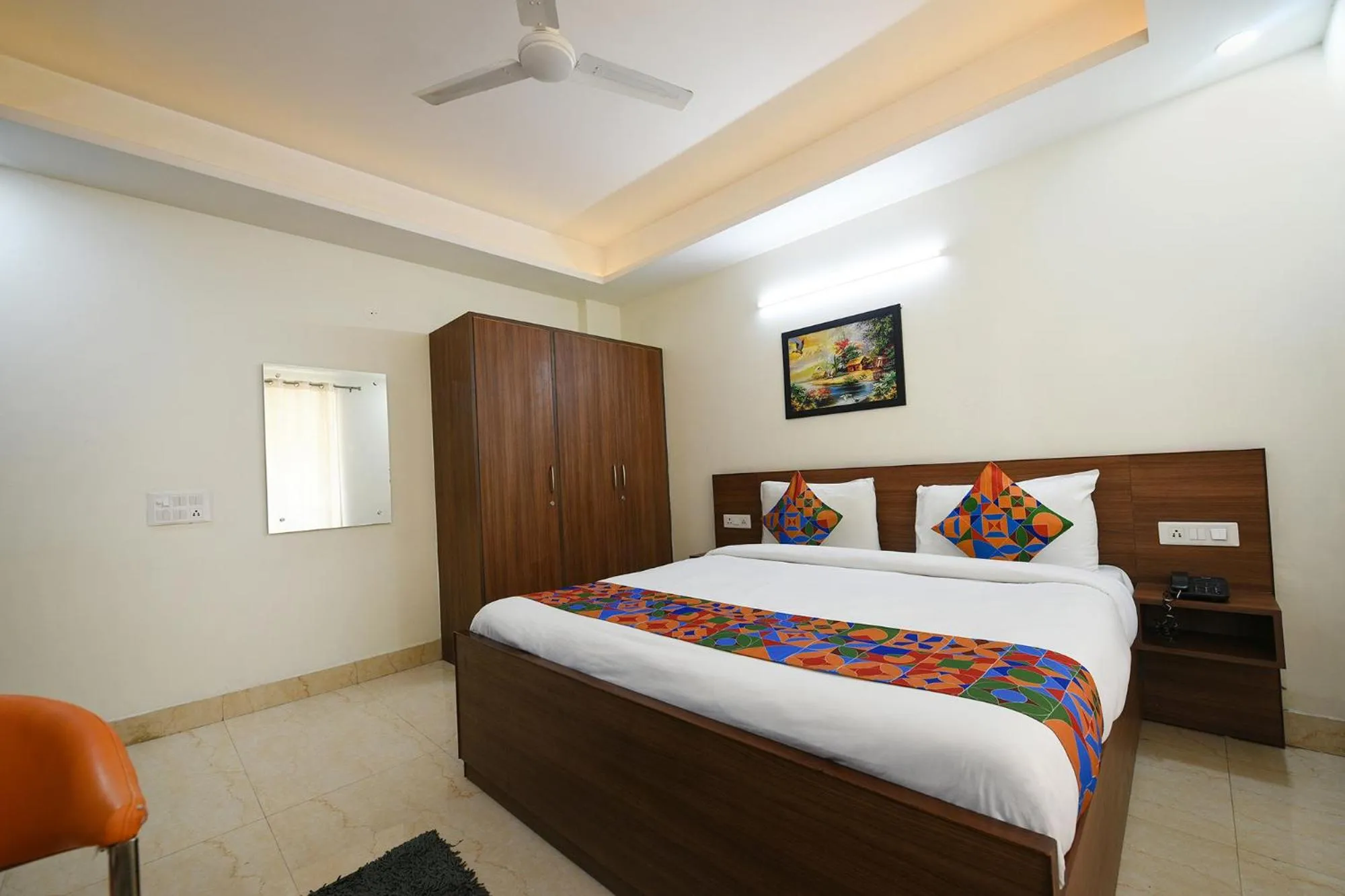 Bed in FabHotel Indian I