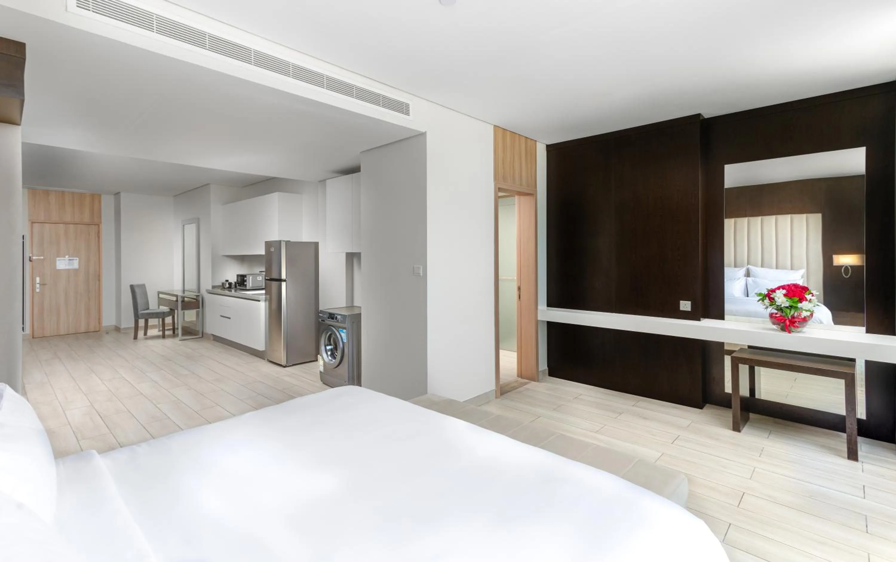 Kitchen or kitchenette, Bed in Mirot Residence