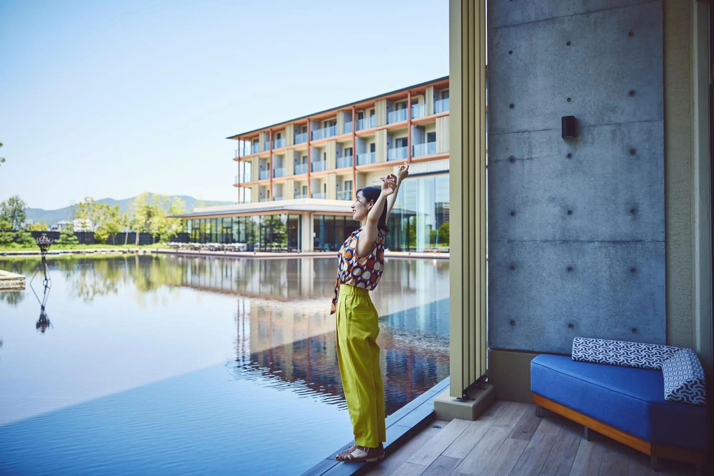 Balcony/Terrace in Hotel Indigo Inuyama Urakuen Garden by IHG