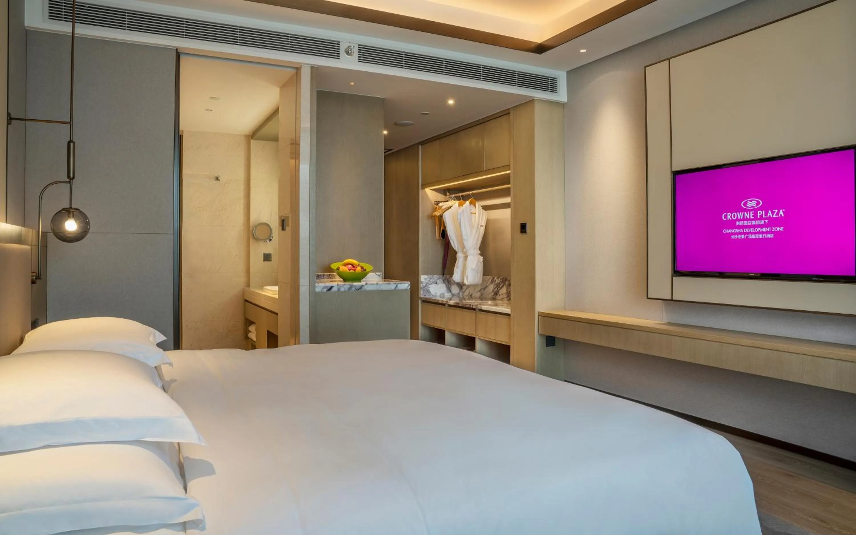 TV and multimedia, Bed in Crowne Plaza Changsha Development Zone by IHG