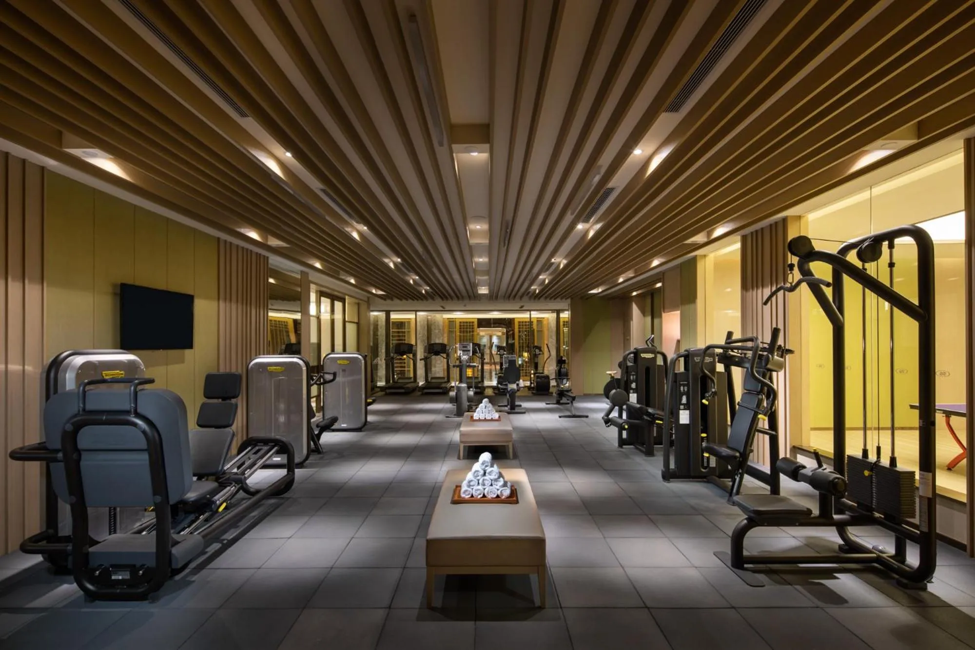 Fitness centre/facilities in Crowne Plaza Shanghai Nanjing Road by IHG