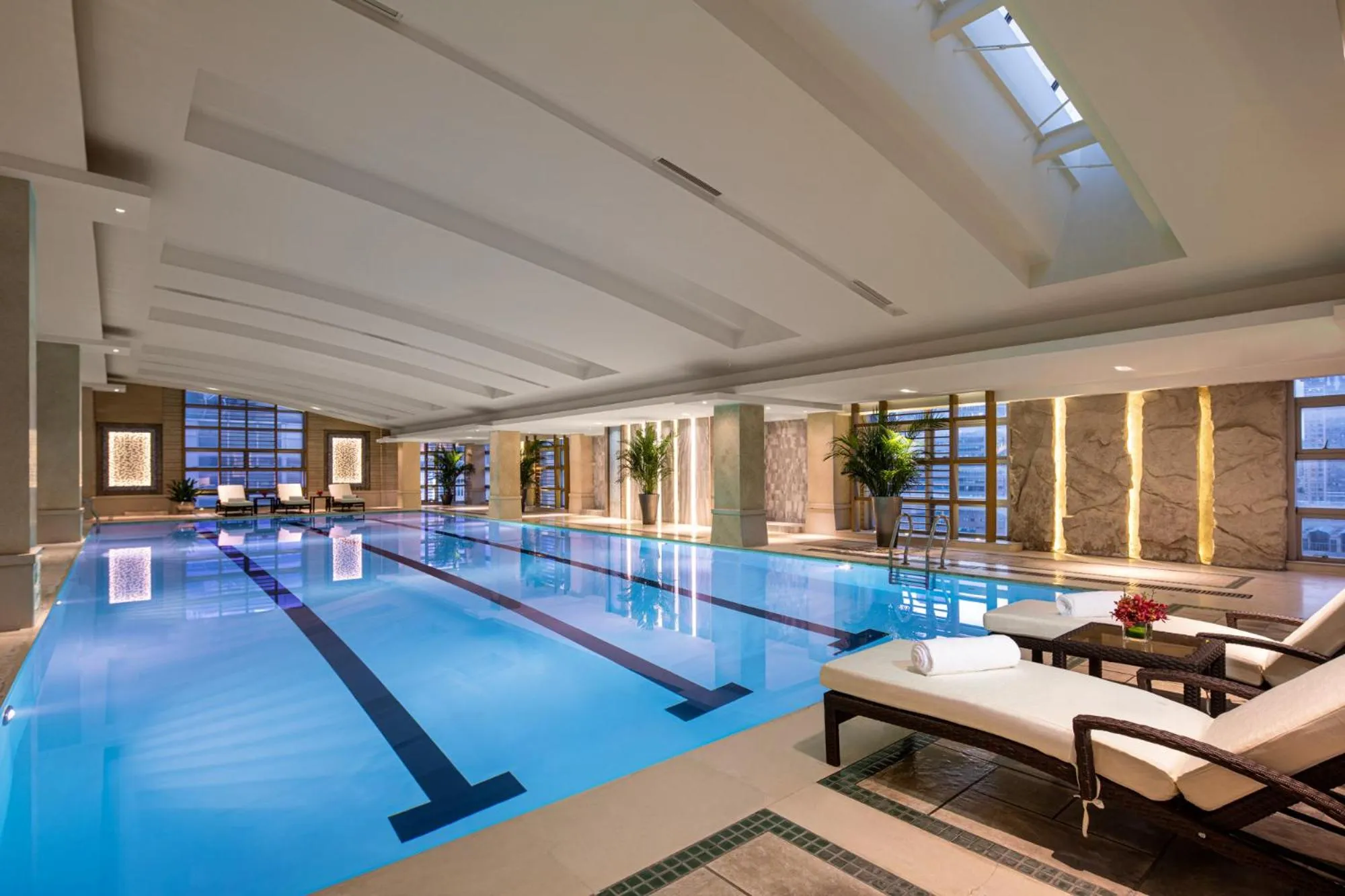 Swimming pool in Crowne Plaza Shanghai Nanjing Road by IHG