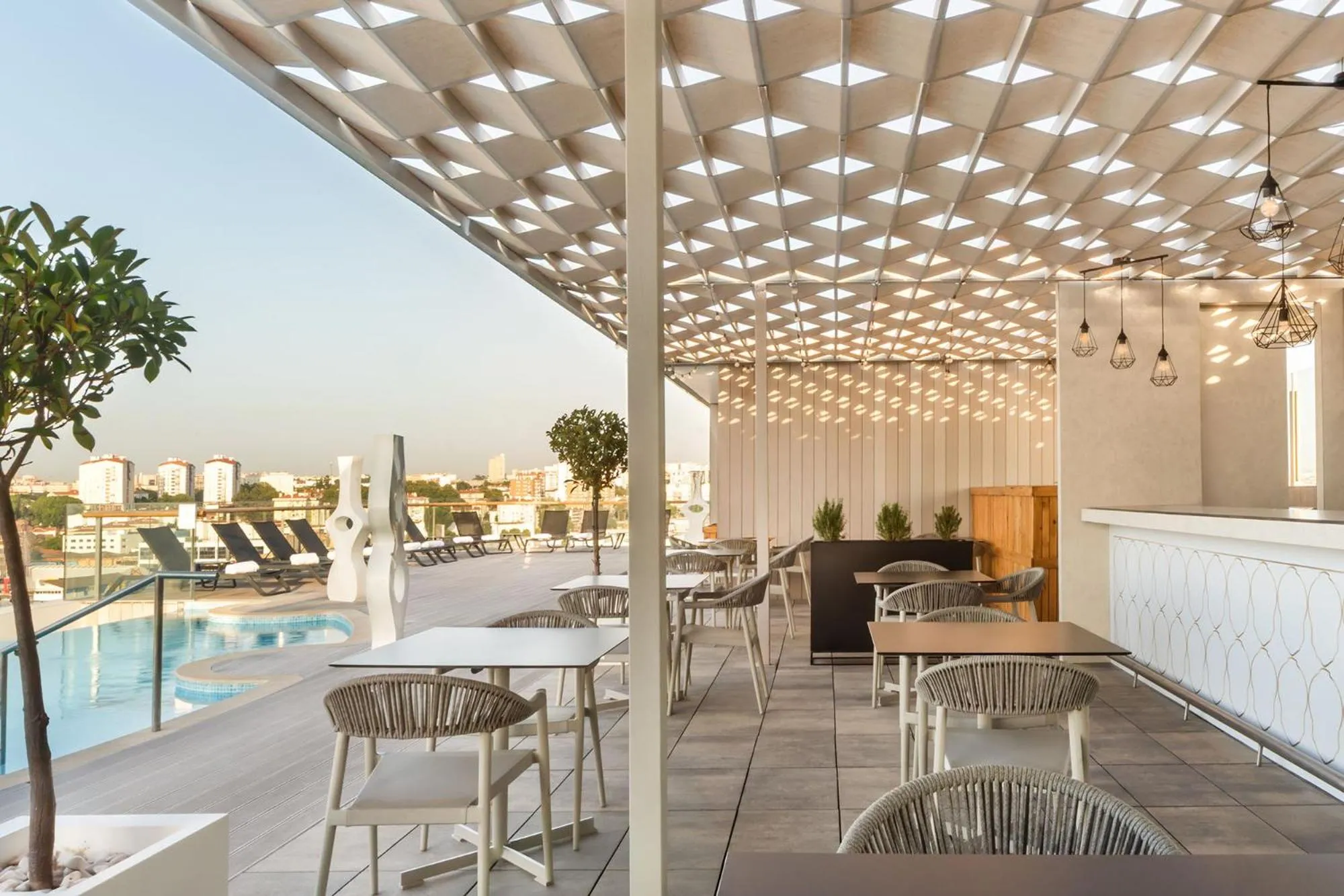 Balcony/Terrace in Eurostars Universal Lisboa