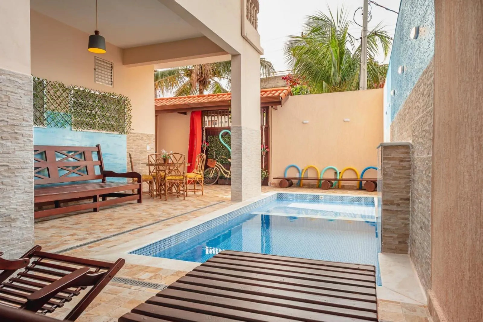 Swimming pool in Pousada Oásis