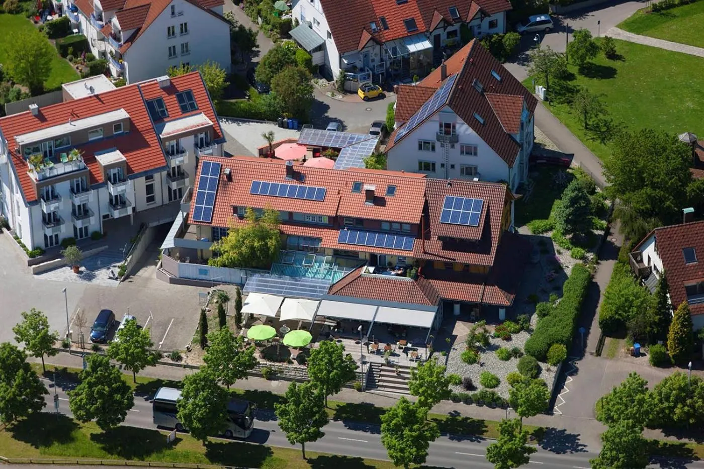 Bird's eye view in Hotel Volapük