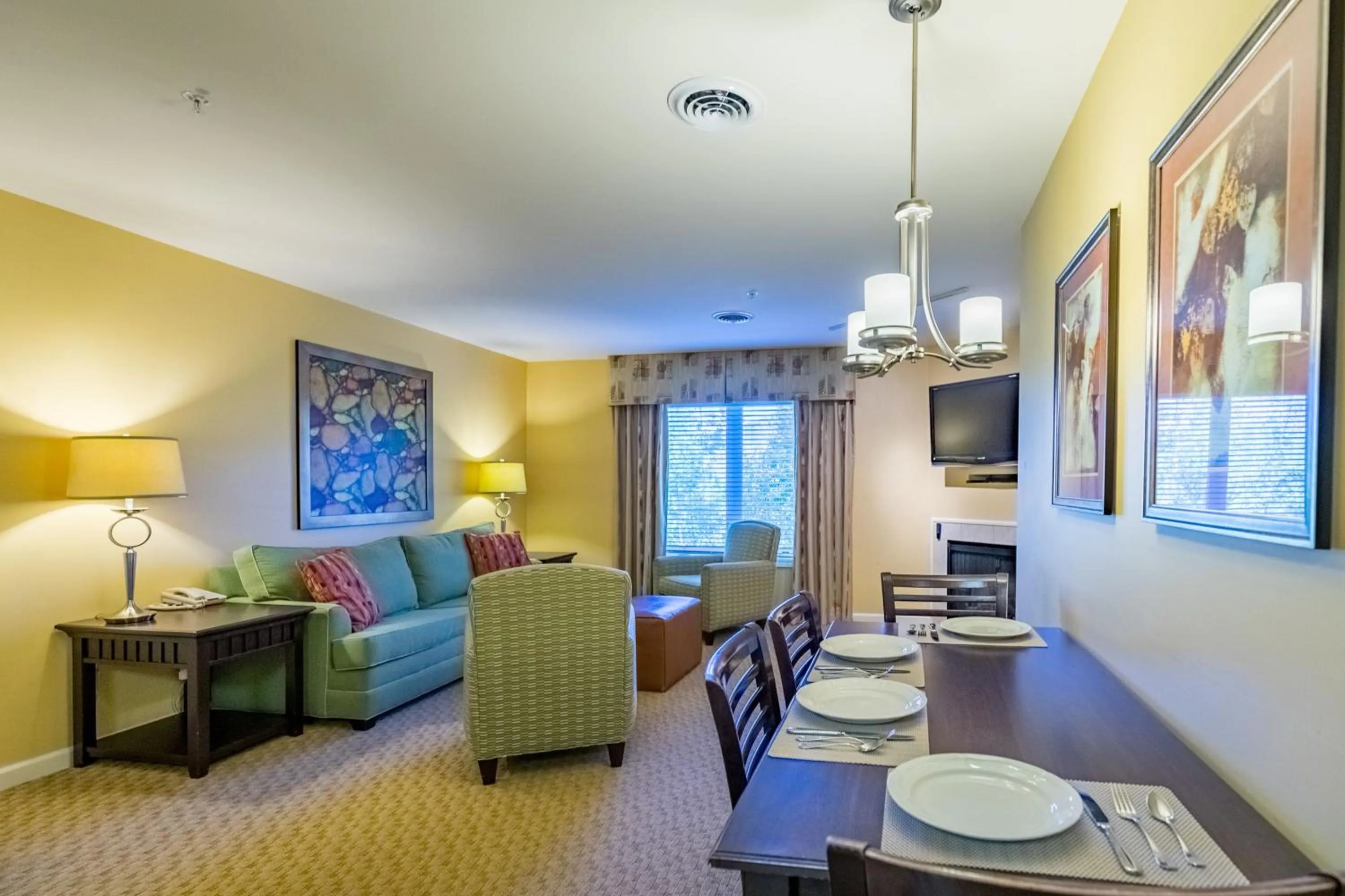 Living room in Vacation Village in the Berkshires