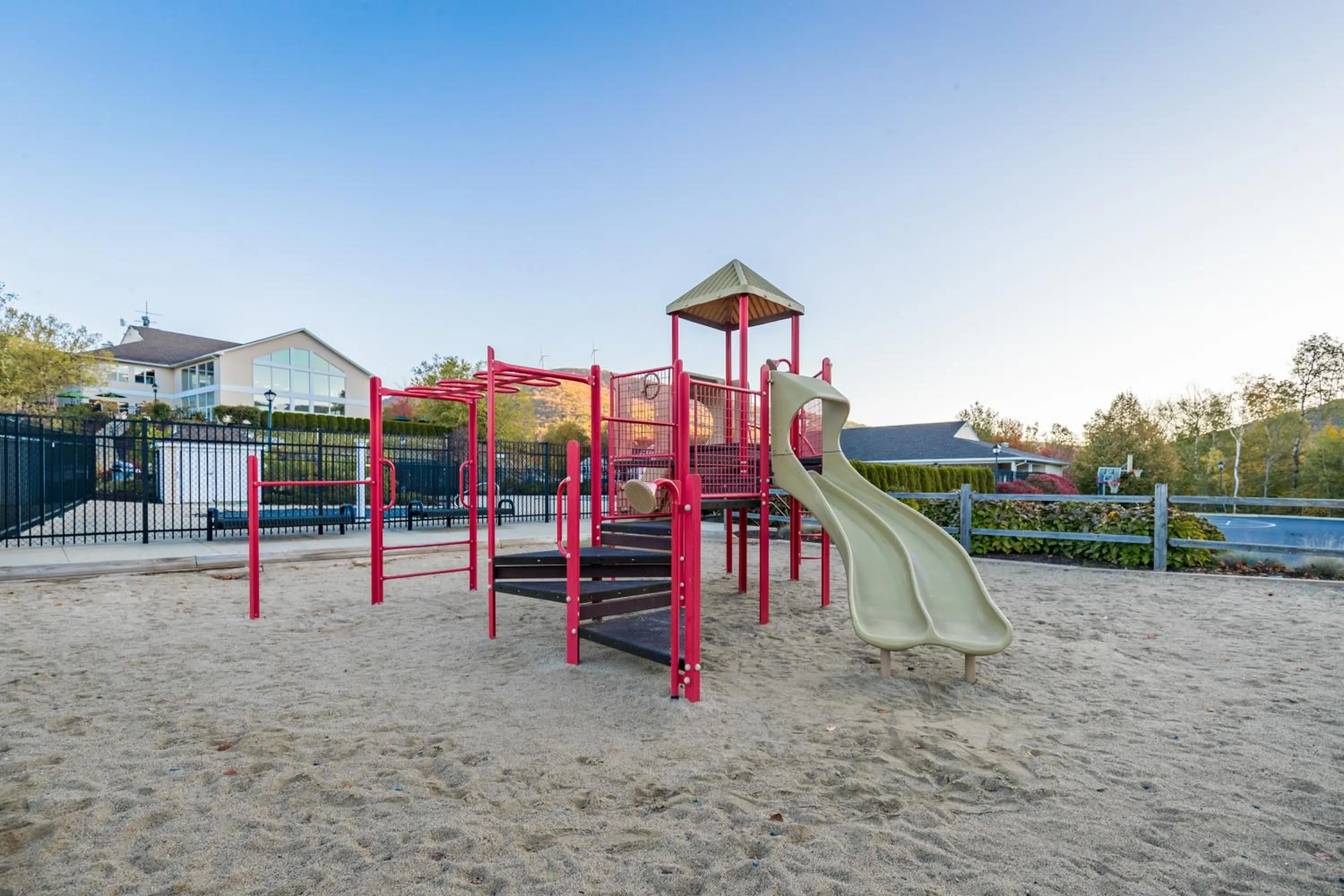 Children play ground in Vacation Village in the Berkshires