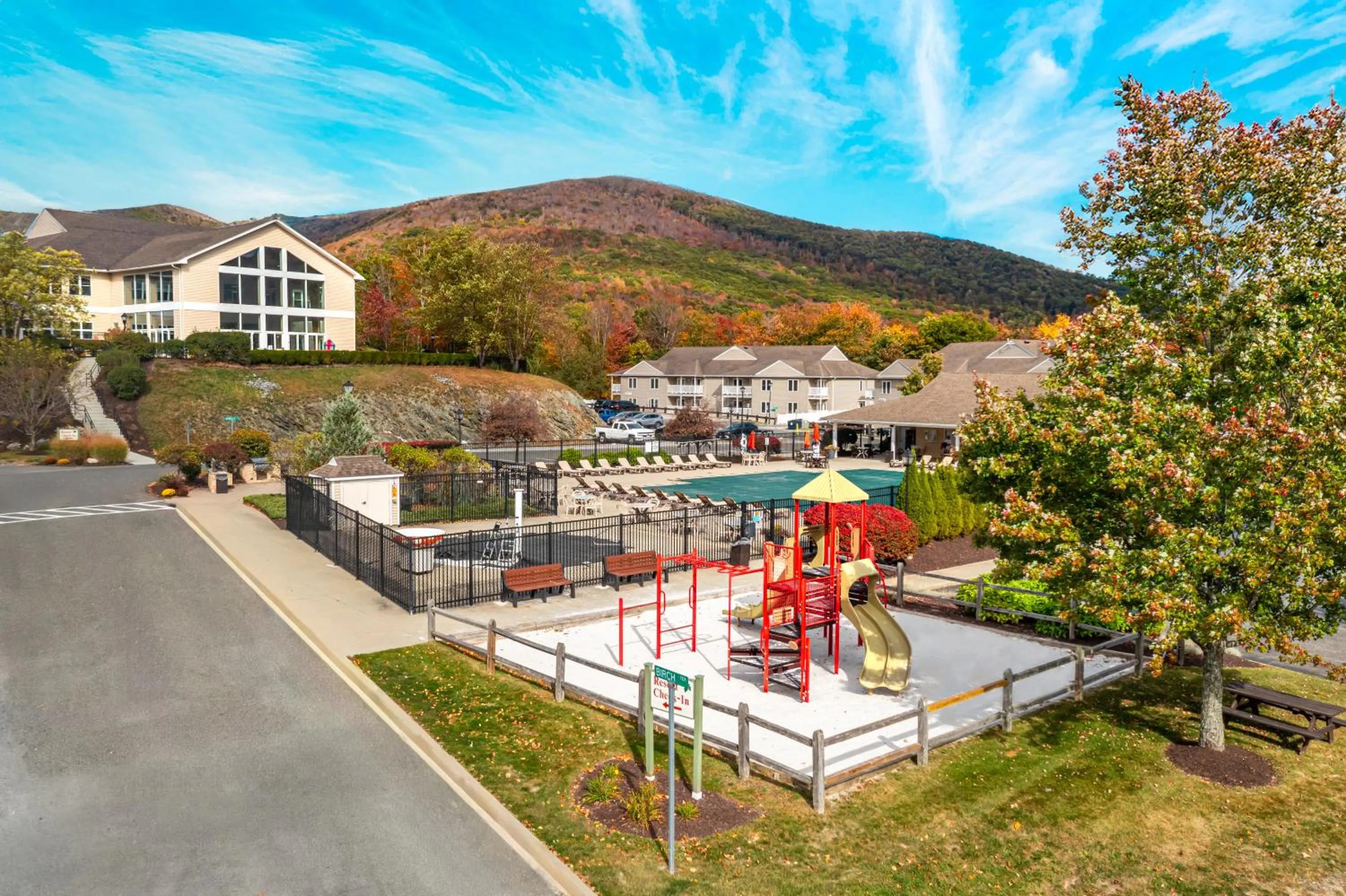 Property building in Vacation Village in the Berkshires