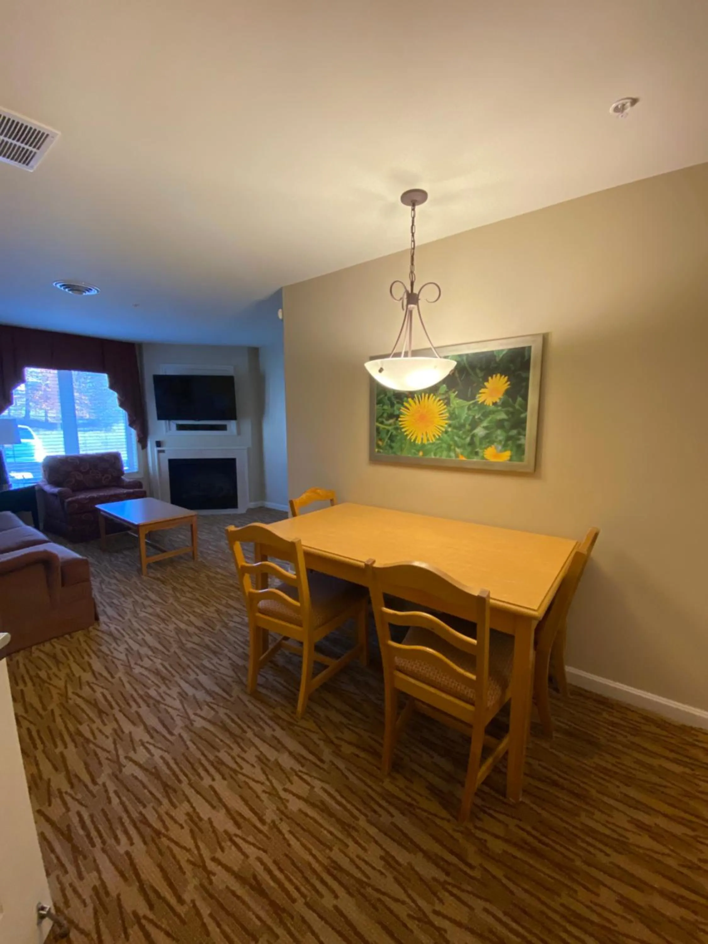 Dining area in Vacation Village in the Berkshires