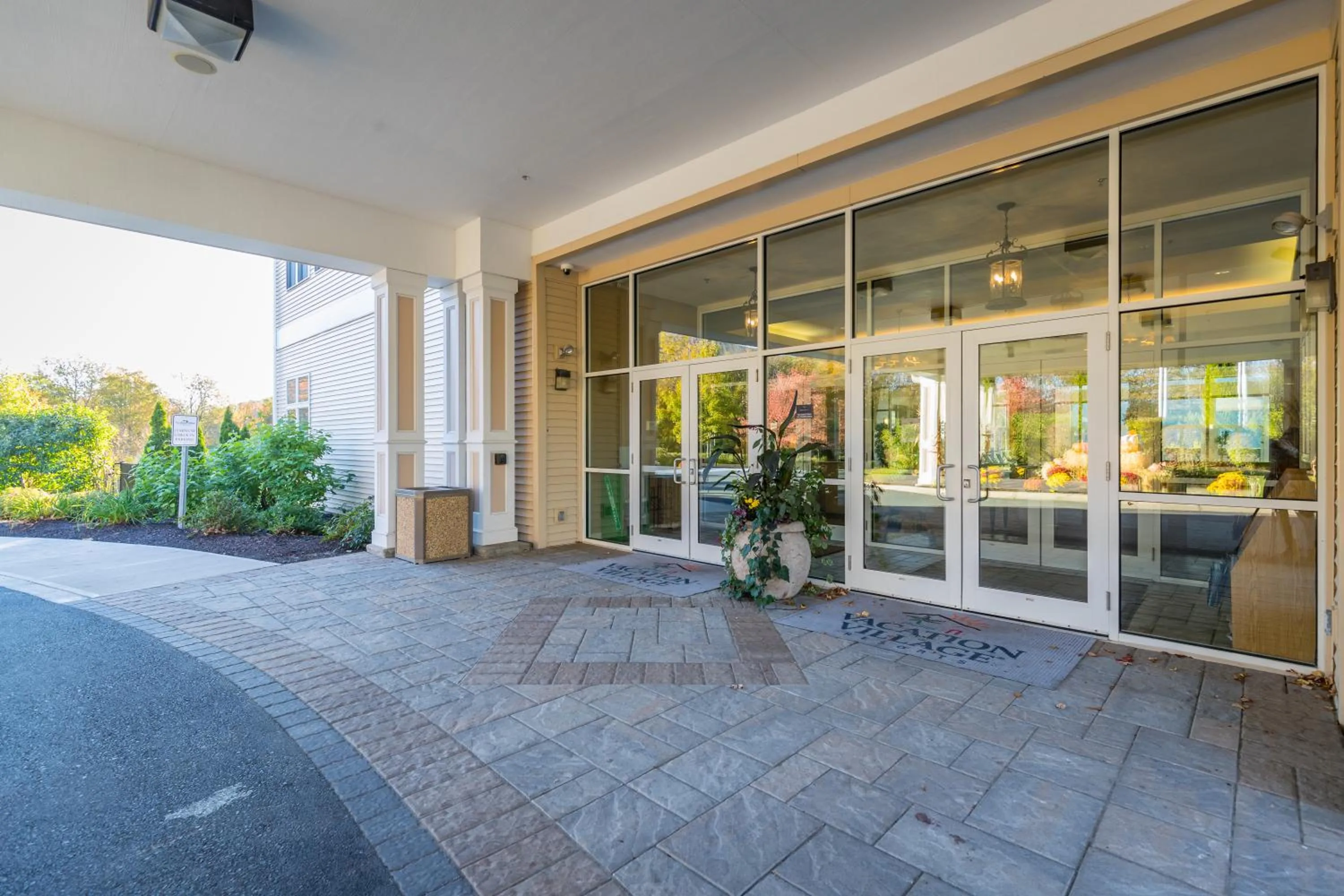 Facade/entrance in Vacation Village in the Berkshires