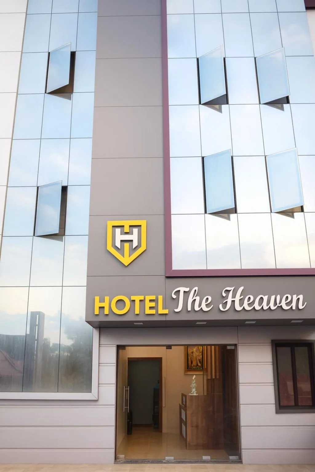 Facade/entrance in The Sky Comfort - Hotel The Heaven, Dwarka