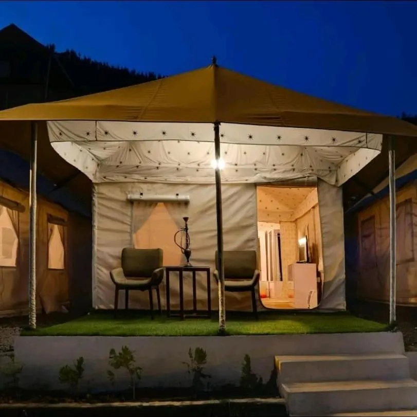 Facade/entrance in Dawn N Dusk Glamping tents with quintessential valley view