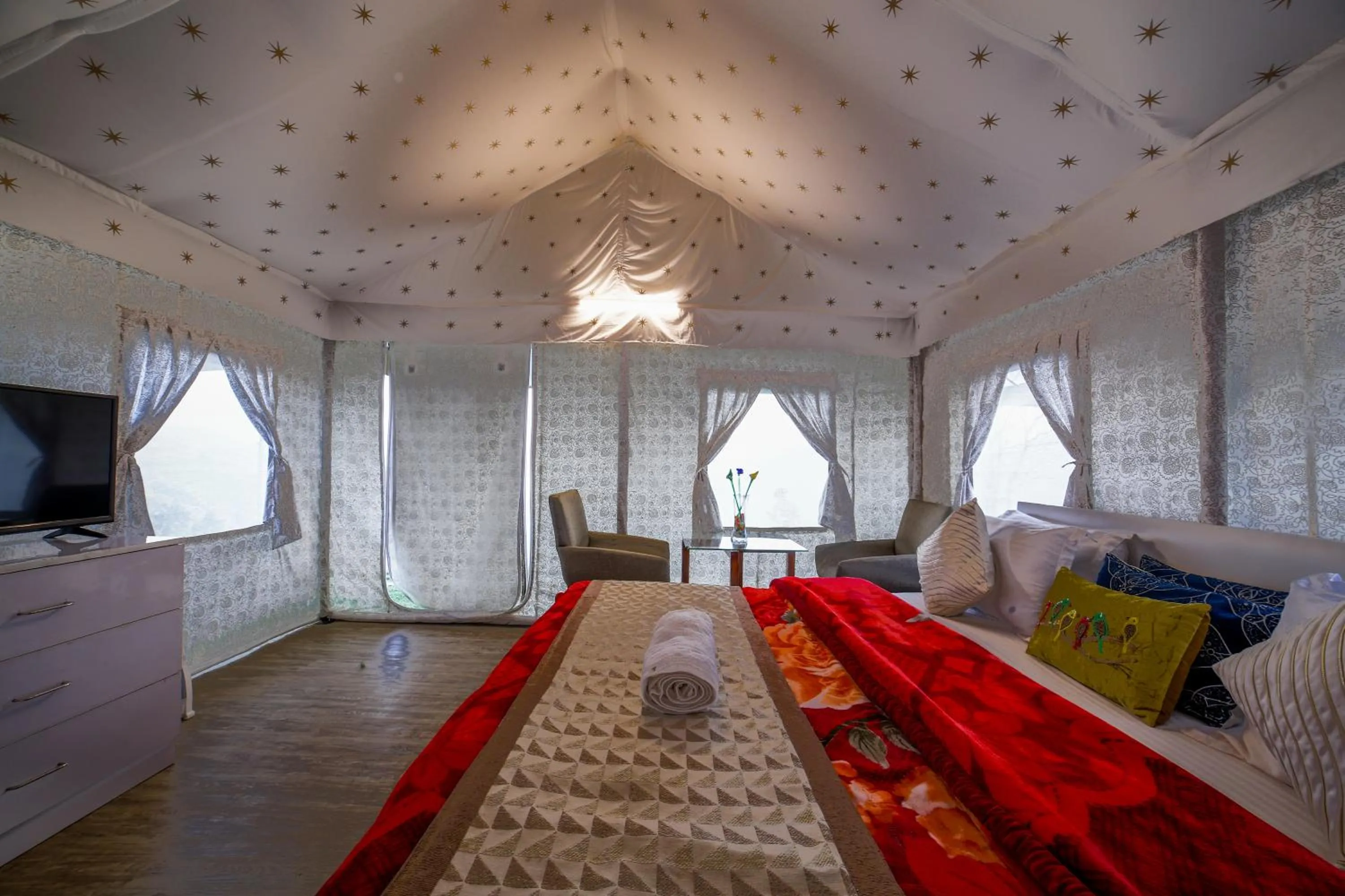Dawn N Dusk Glamping tents with quintessential valley view
