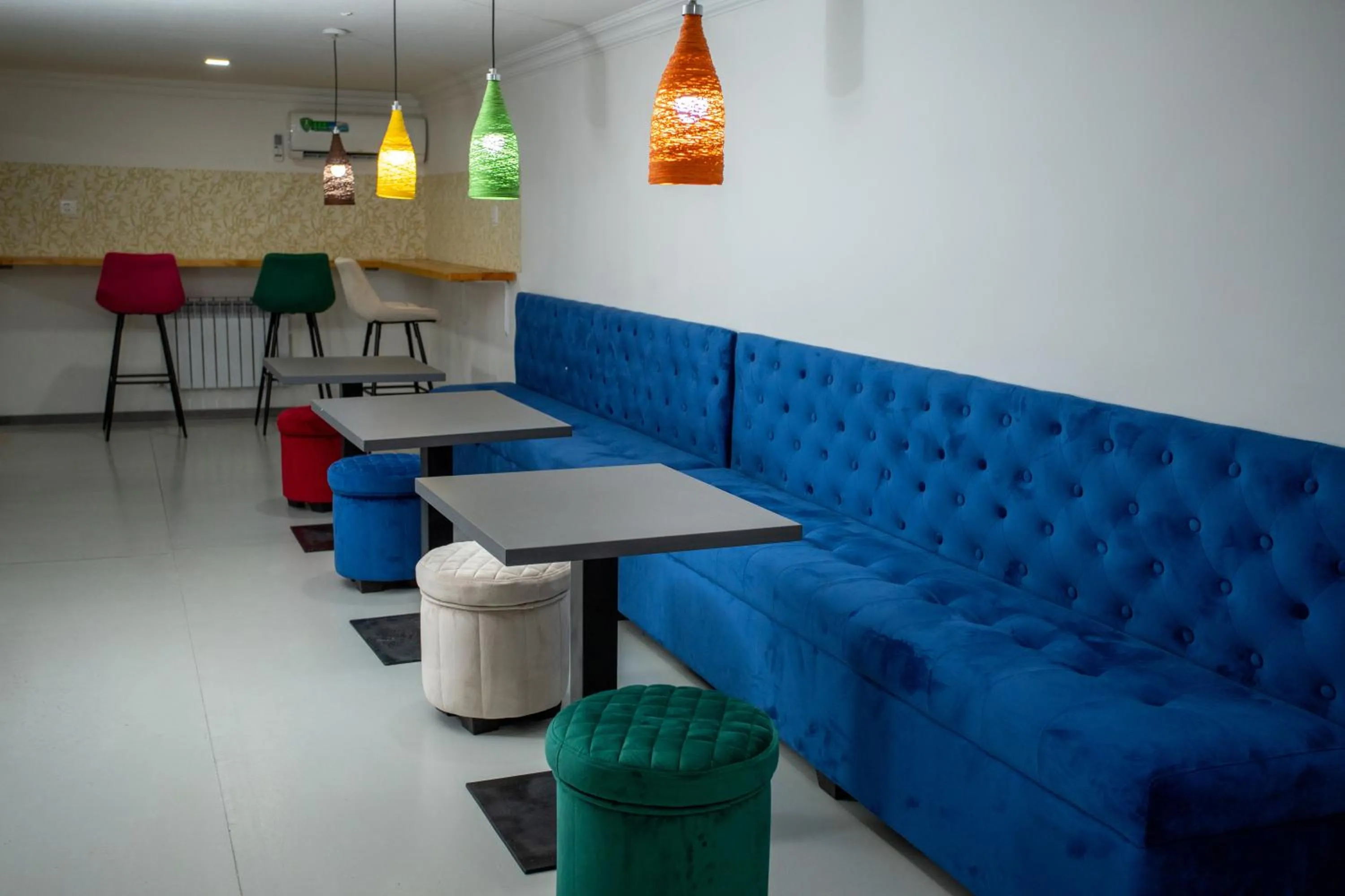 Seating area in Heartland Hostel Samarkand