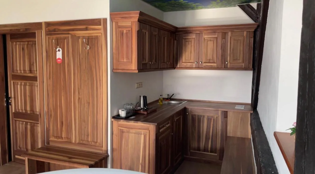 Kitchen or kitchenette in Hotel & wellness Hejtmanka