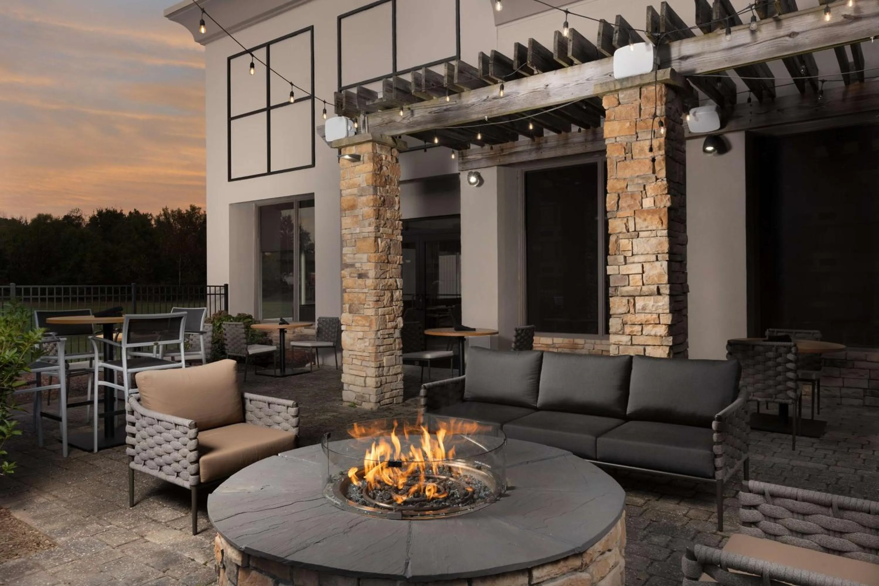 Patio in Doubletree By Hilton Greensboro Airport