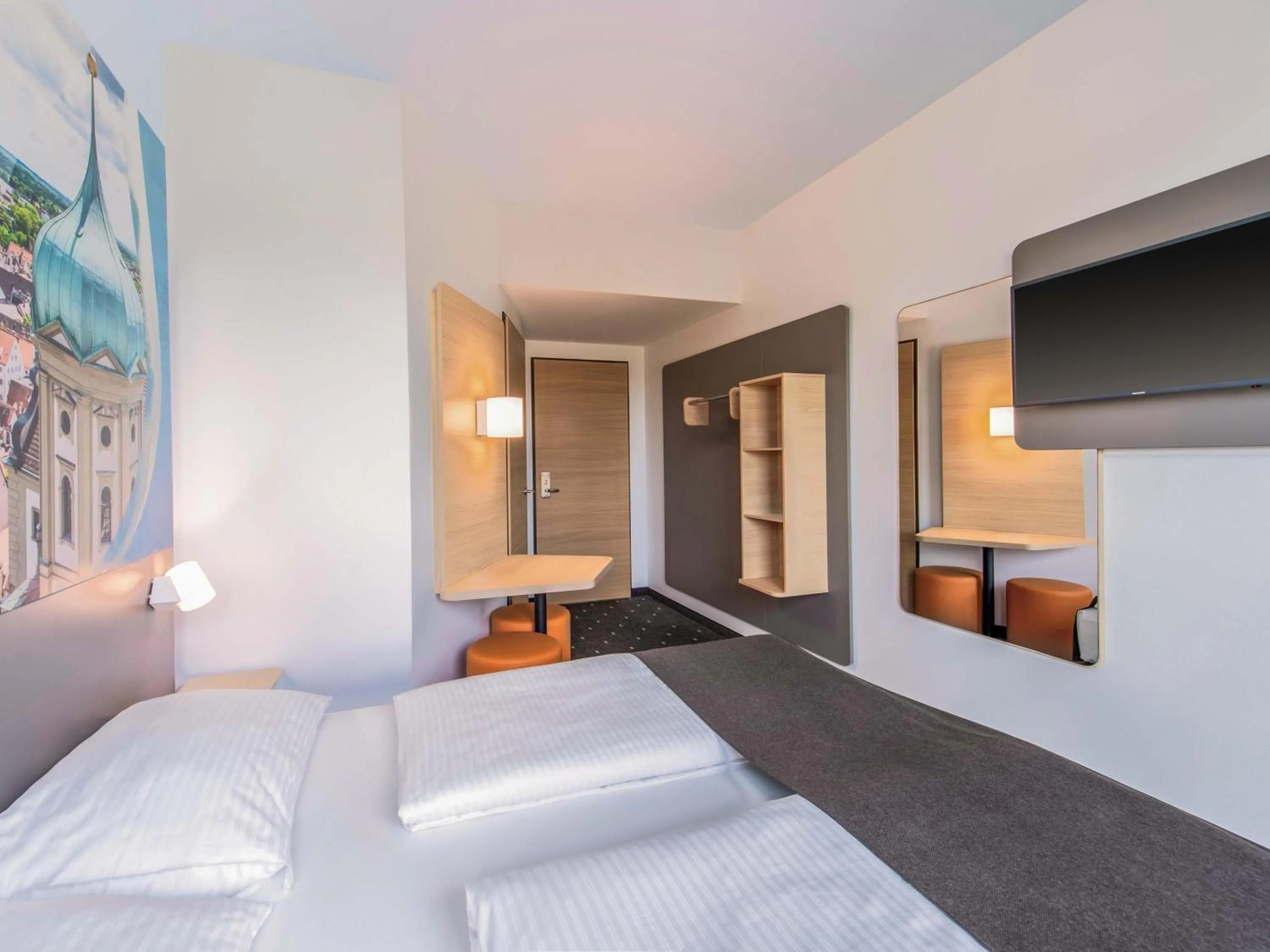 Photo of the whole room, Bed in B&B Hotel Augsburg-Nord