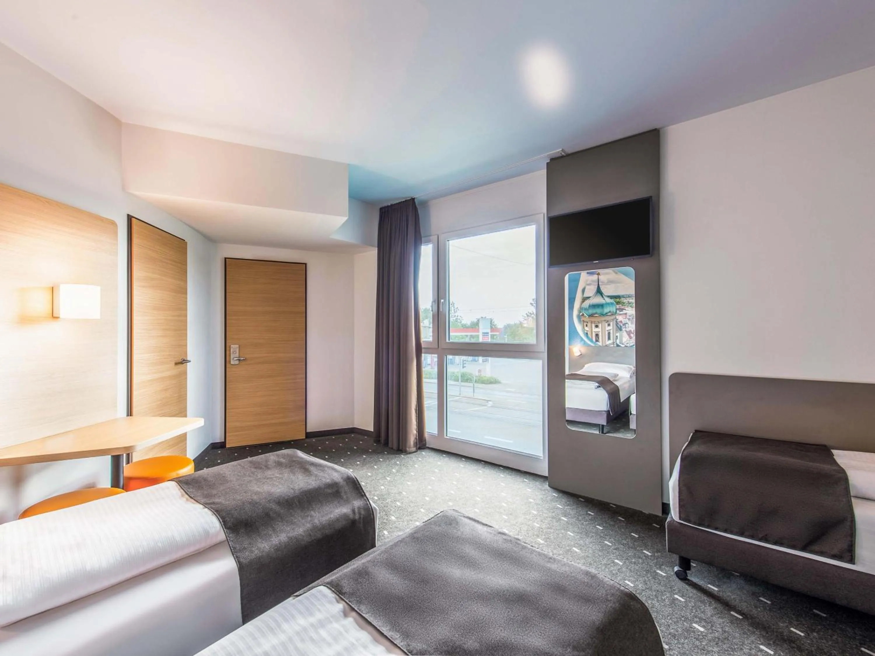 Photo of the whole room, Bed in B&B Hotel Augsburg-Nord