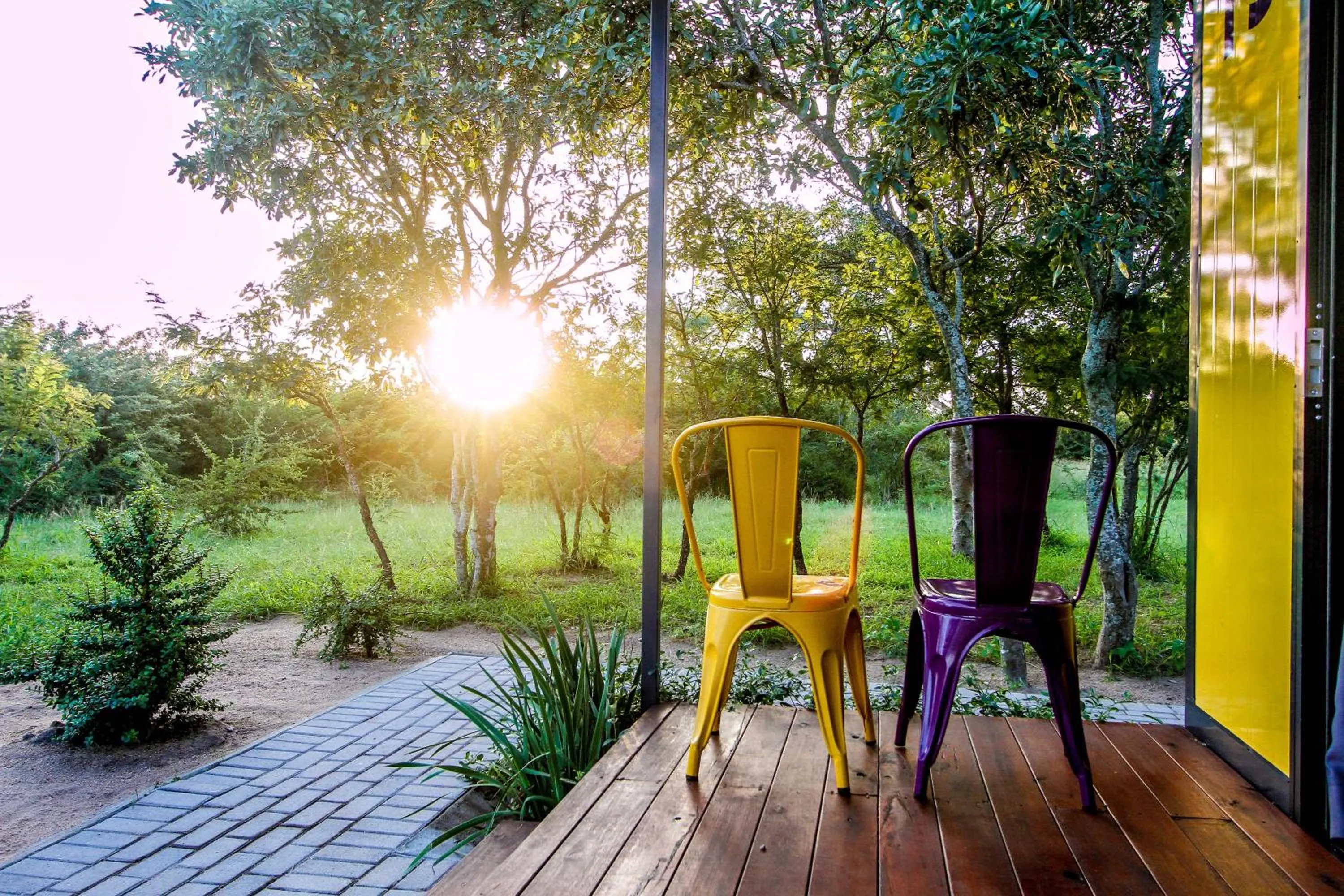 Garden view in SleepOver Orpen Gate