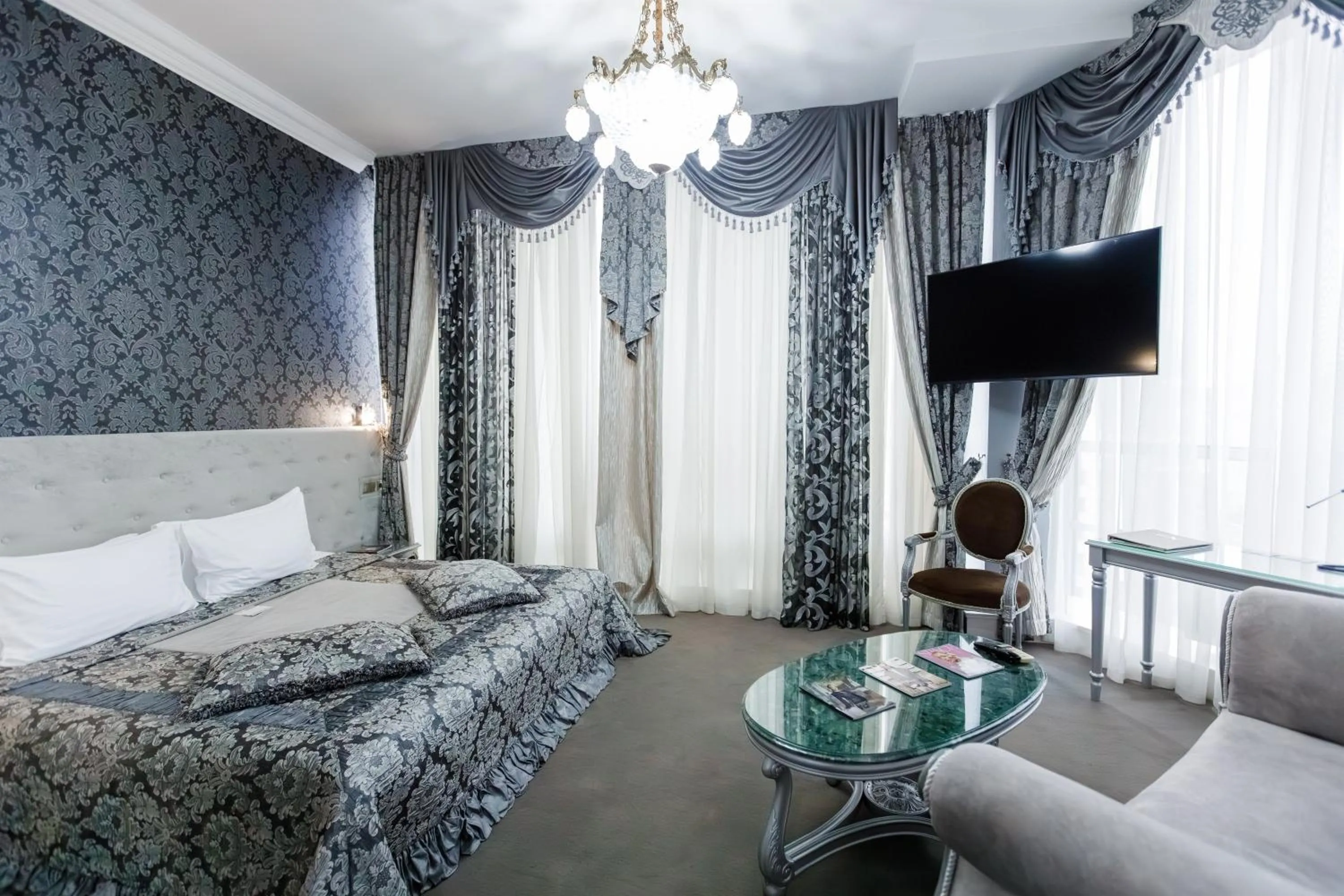 Bed in Boutique Spa Casino Hotel Lybid Plaza