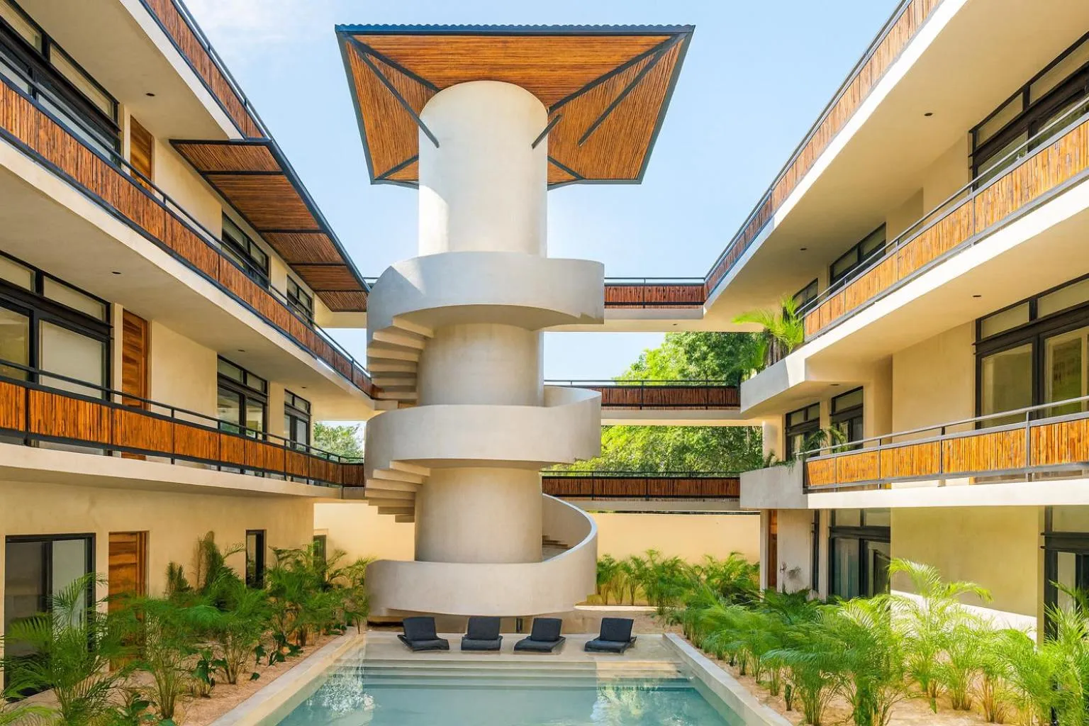 Pool view in Irie Tulum