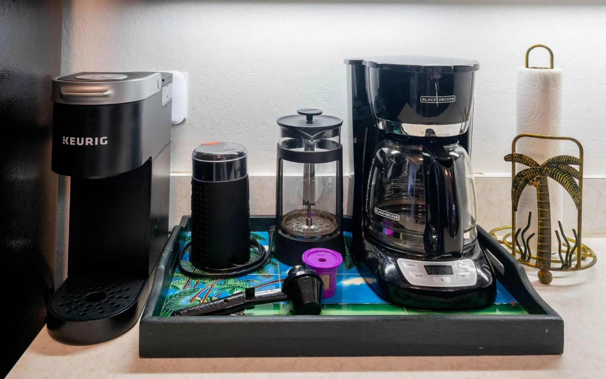 Coffee/tea facilities in ZERO FEES Aloha Lani Condo #A208 at Casa De Emdeko