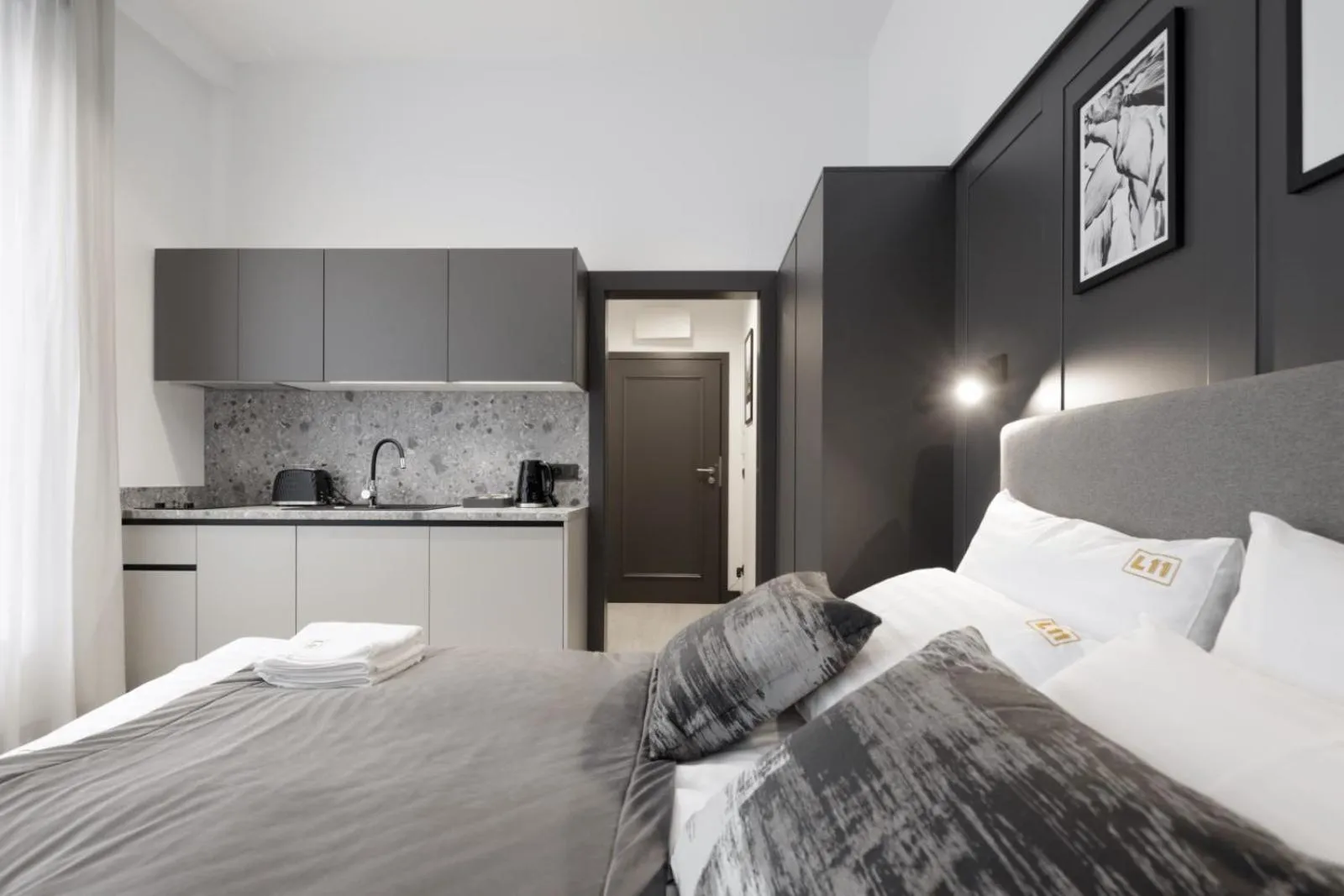 Photo of the whole room, Bed in Apartamenty L11, Limanowskiego