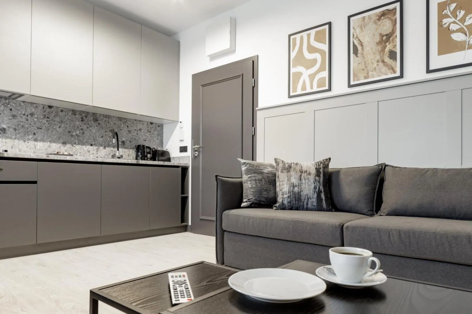 Seating area in Apartamenty L11, Limanowskiego