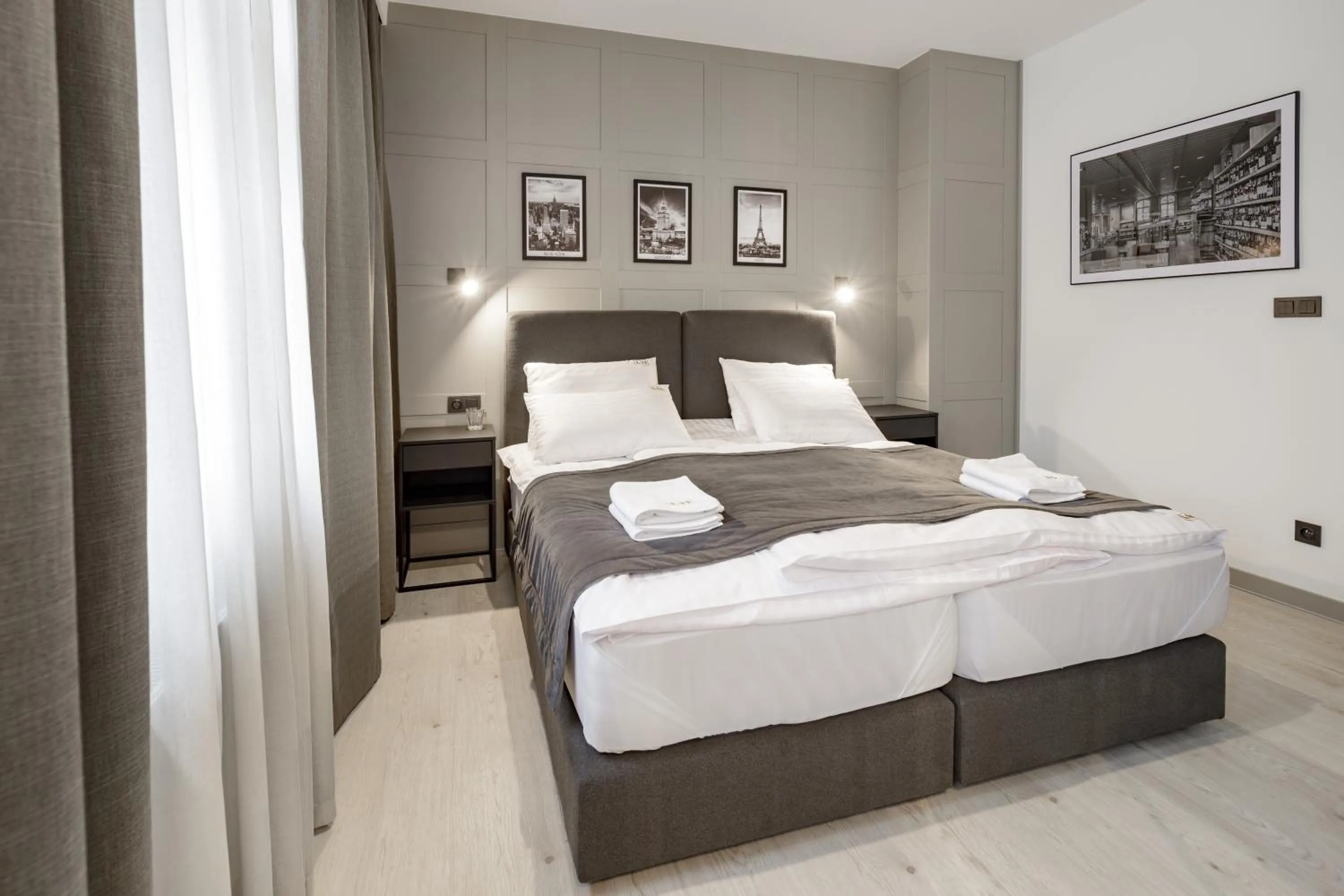 Bedroom, Bed in Apartamenty L11, Limanowskiego