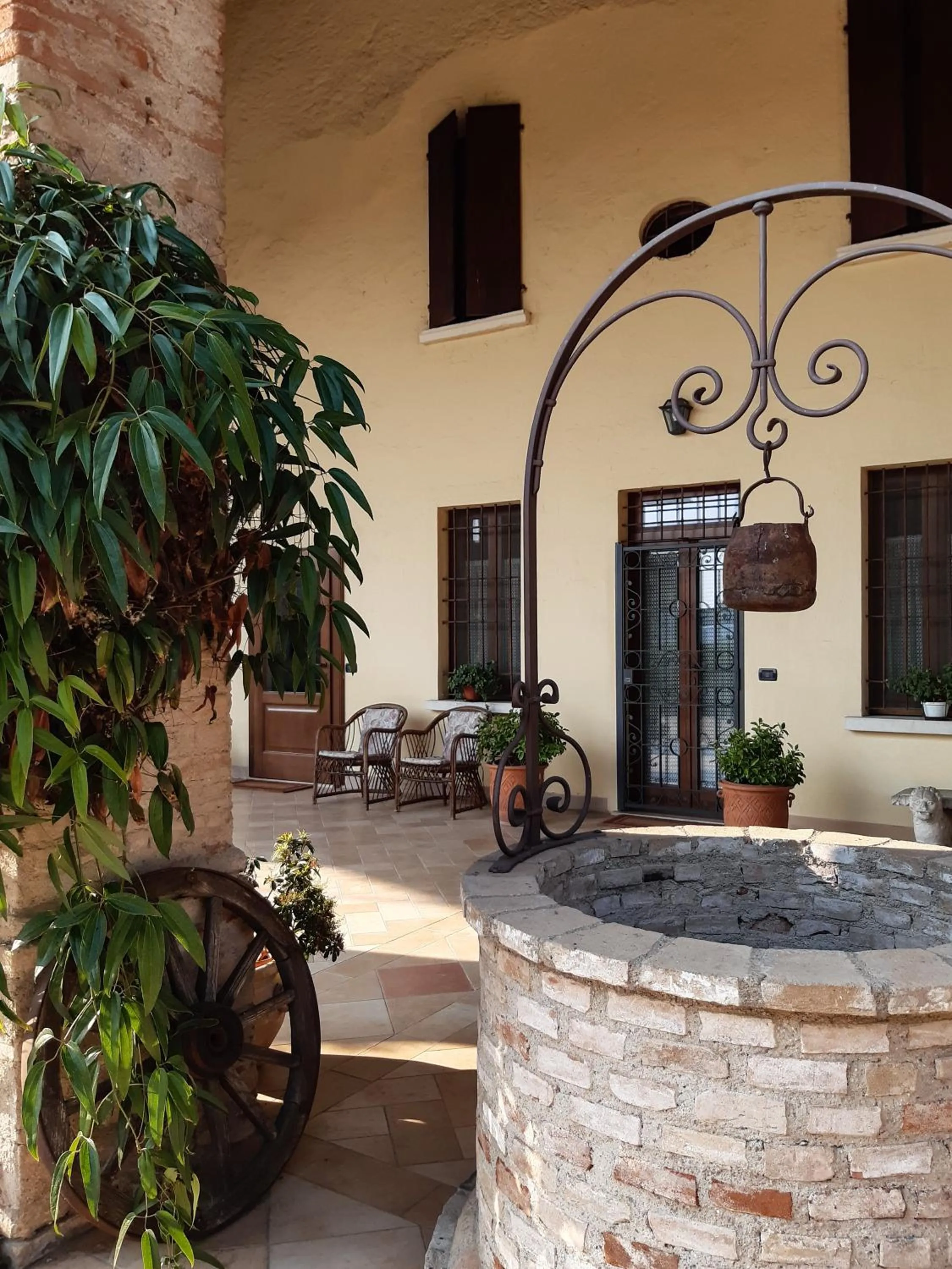 Patio in B&B Santa Cristina