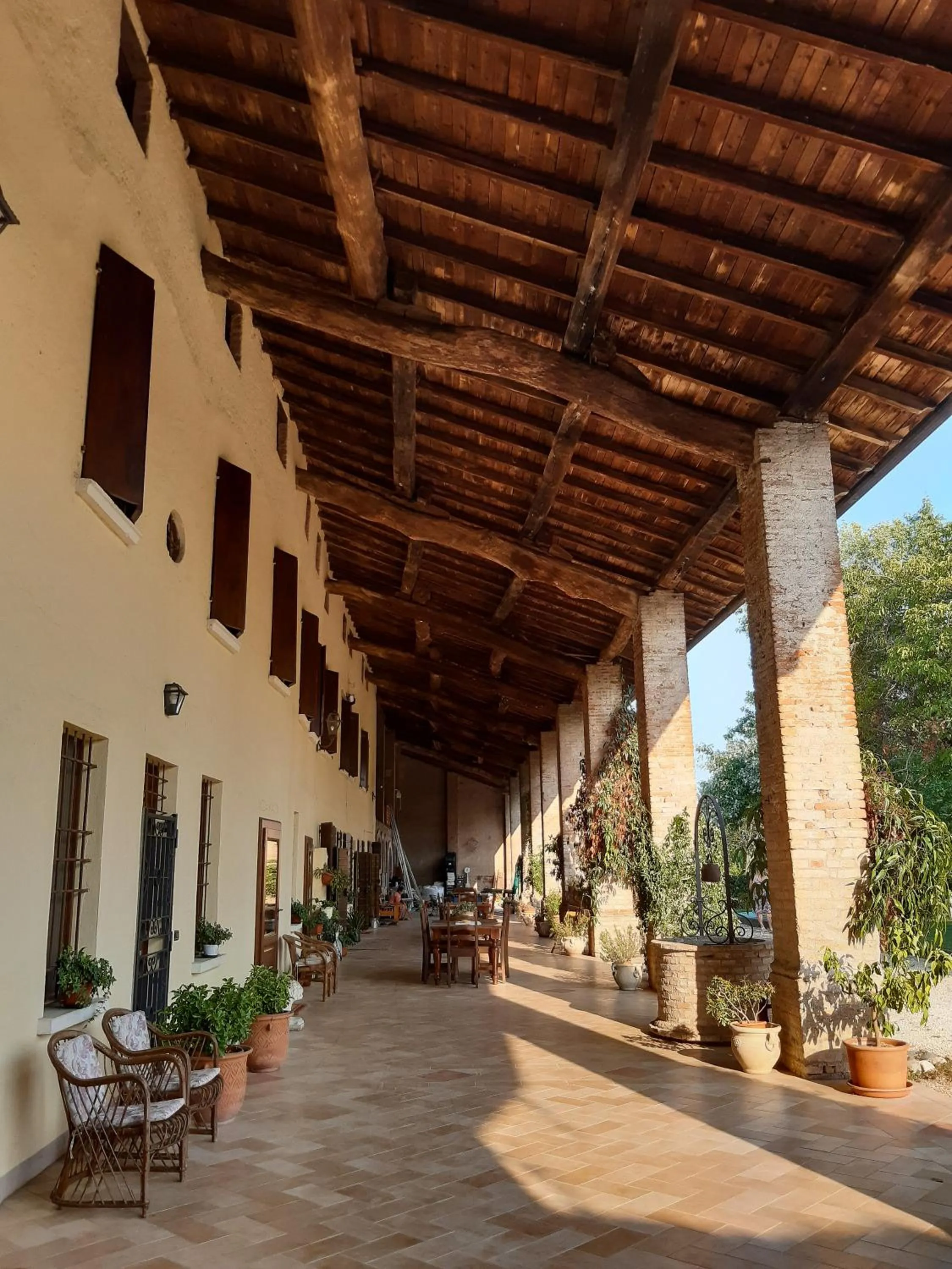 Patio in B&B Santa Cristina