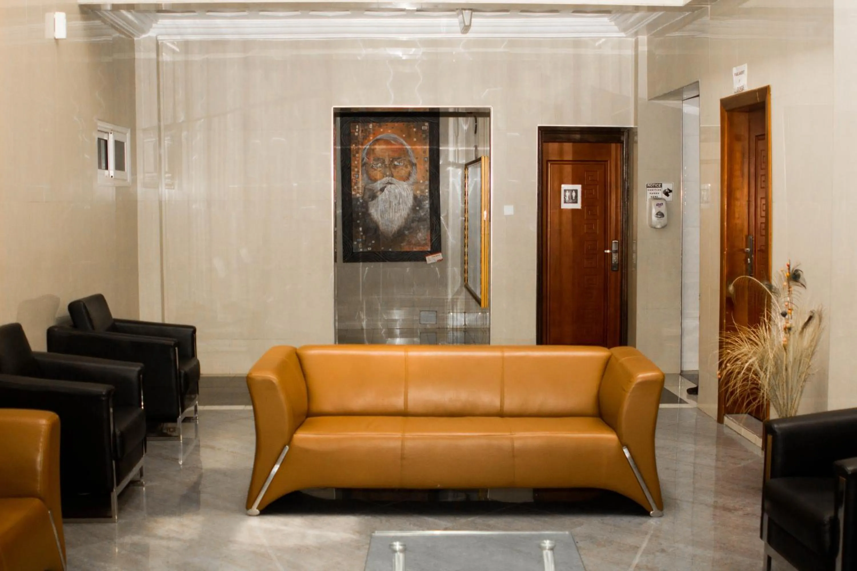 Seating area in MJ Grand Hotel