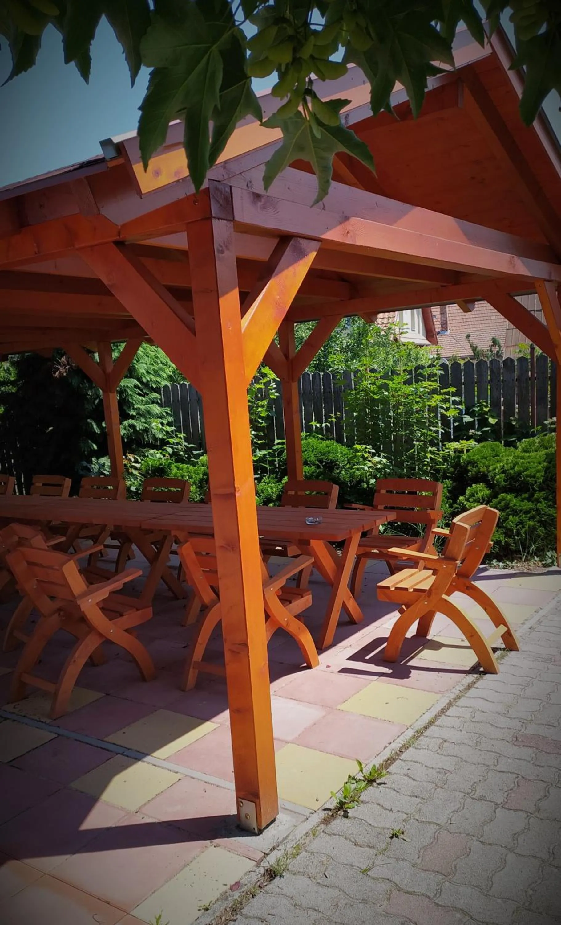 Garden in Bacchus Panzió