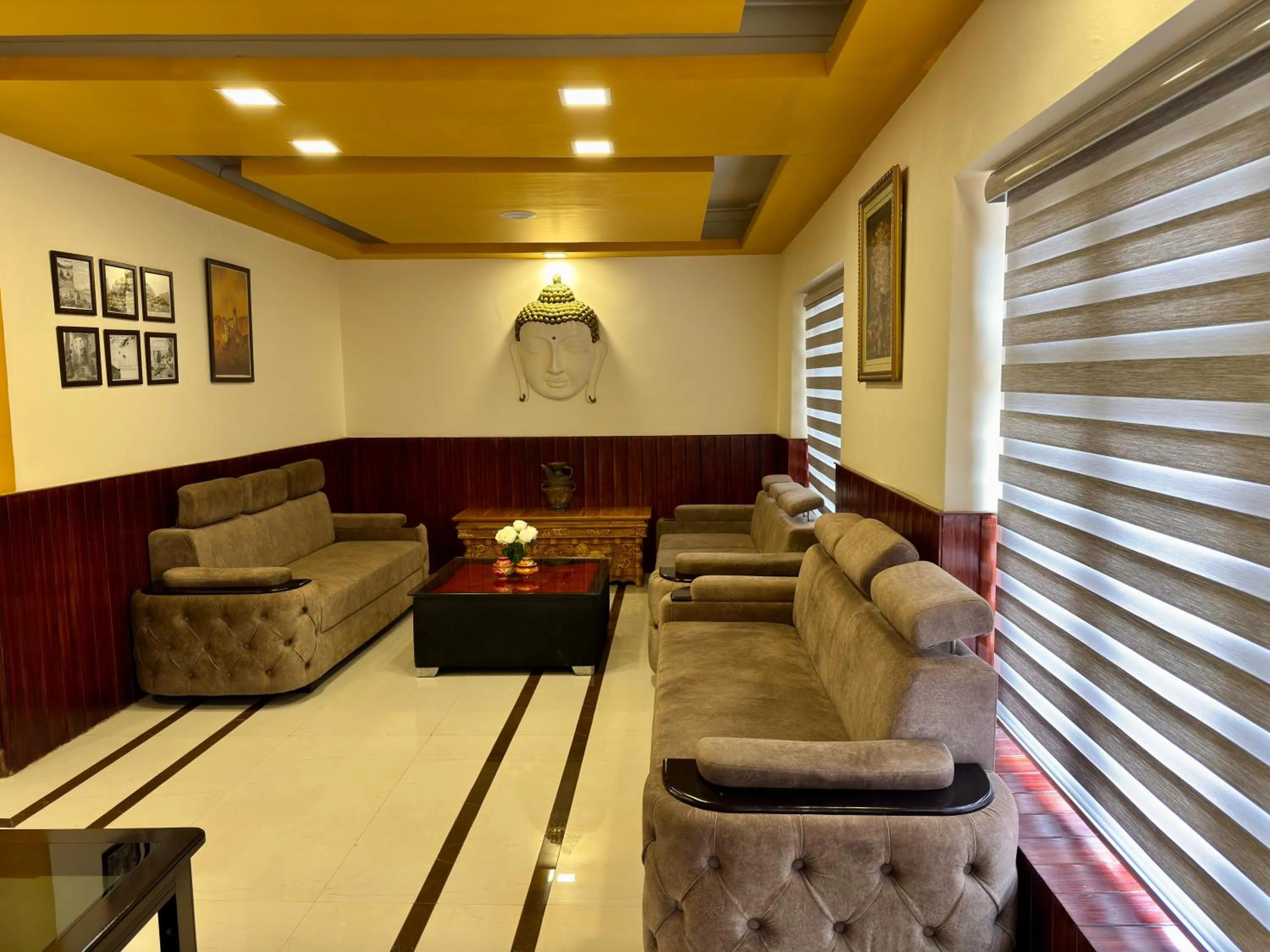 Text overlay in Hotel Nalanda Ladakh