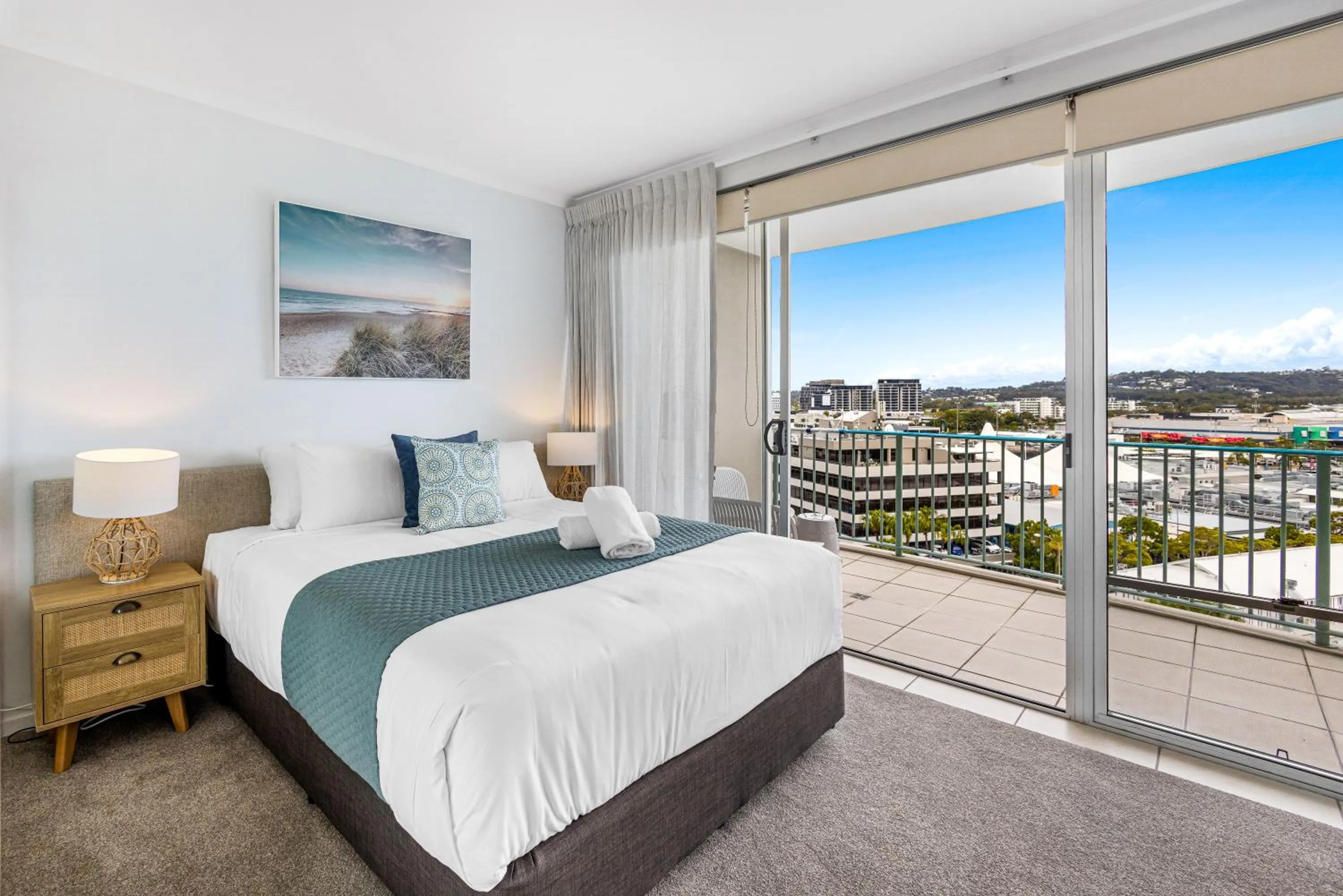 Bedroom, Bed in The Duporth Riverside