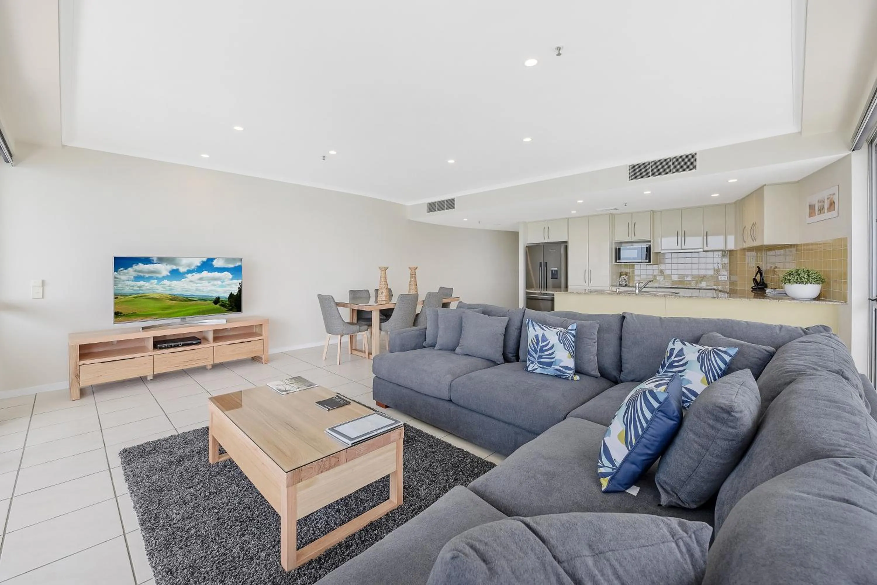 Living room in The Duporth Riverside
