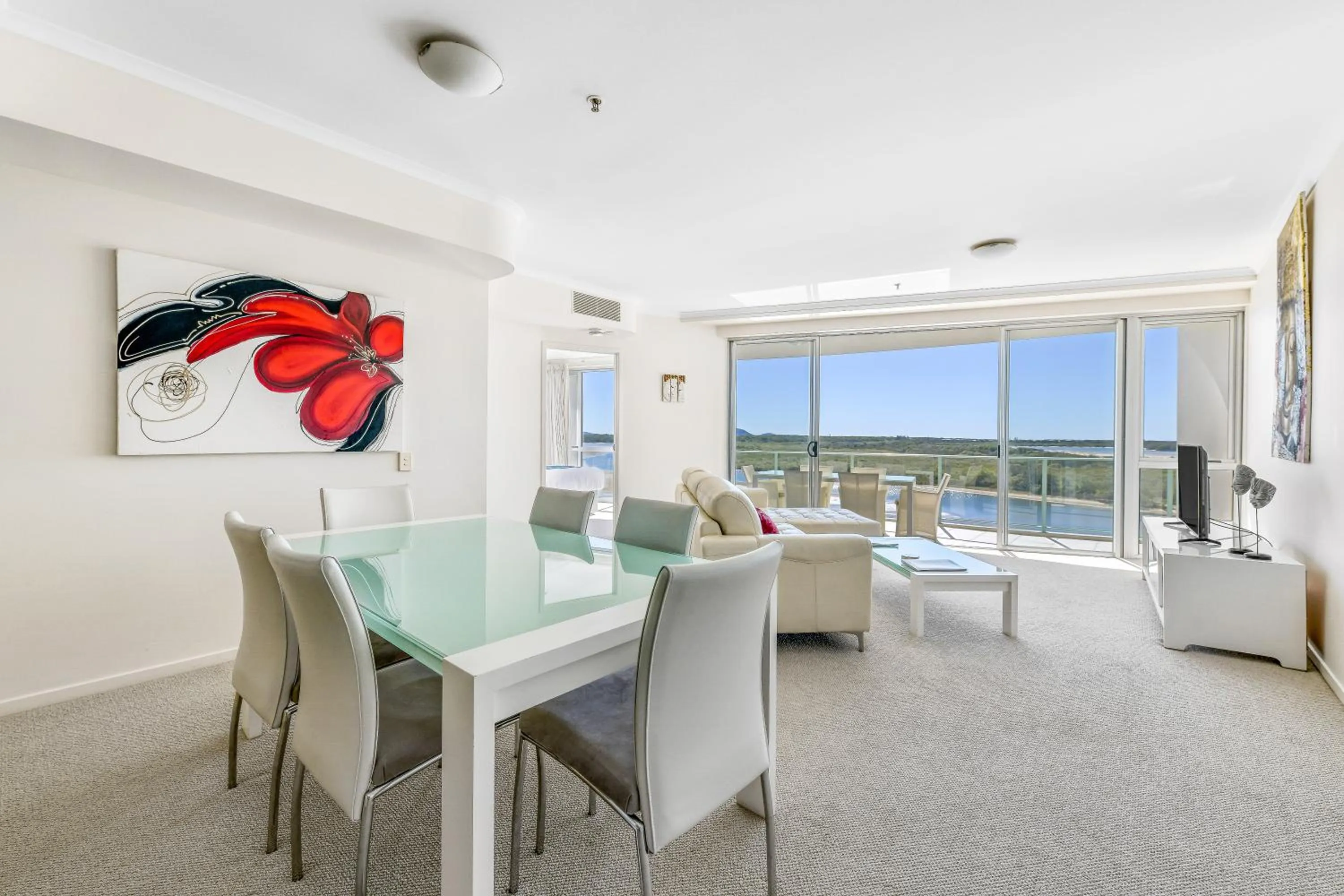 Living room in The Duporth Riverside