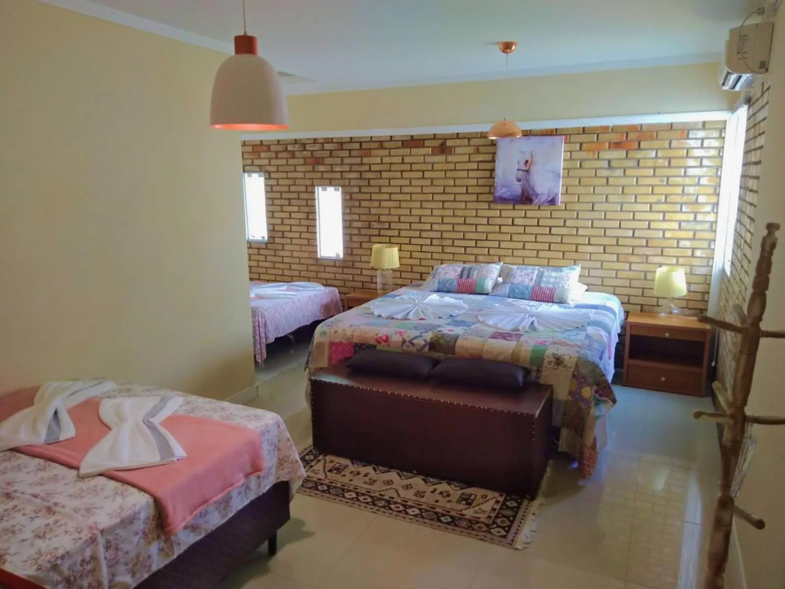 Bed in Pousada Cavalero