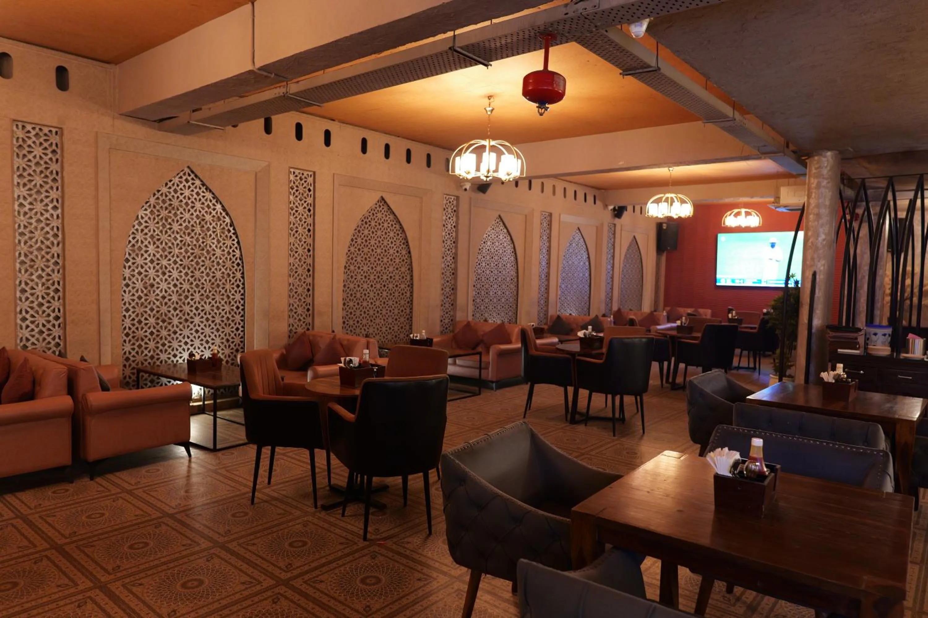 Lounge or bar in WelcomHeritage Traditional Haveli