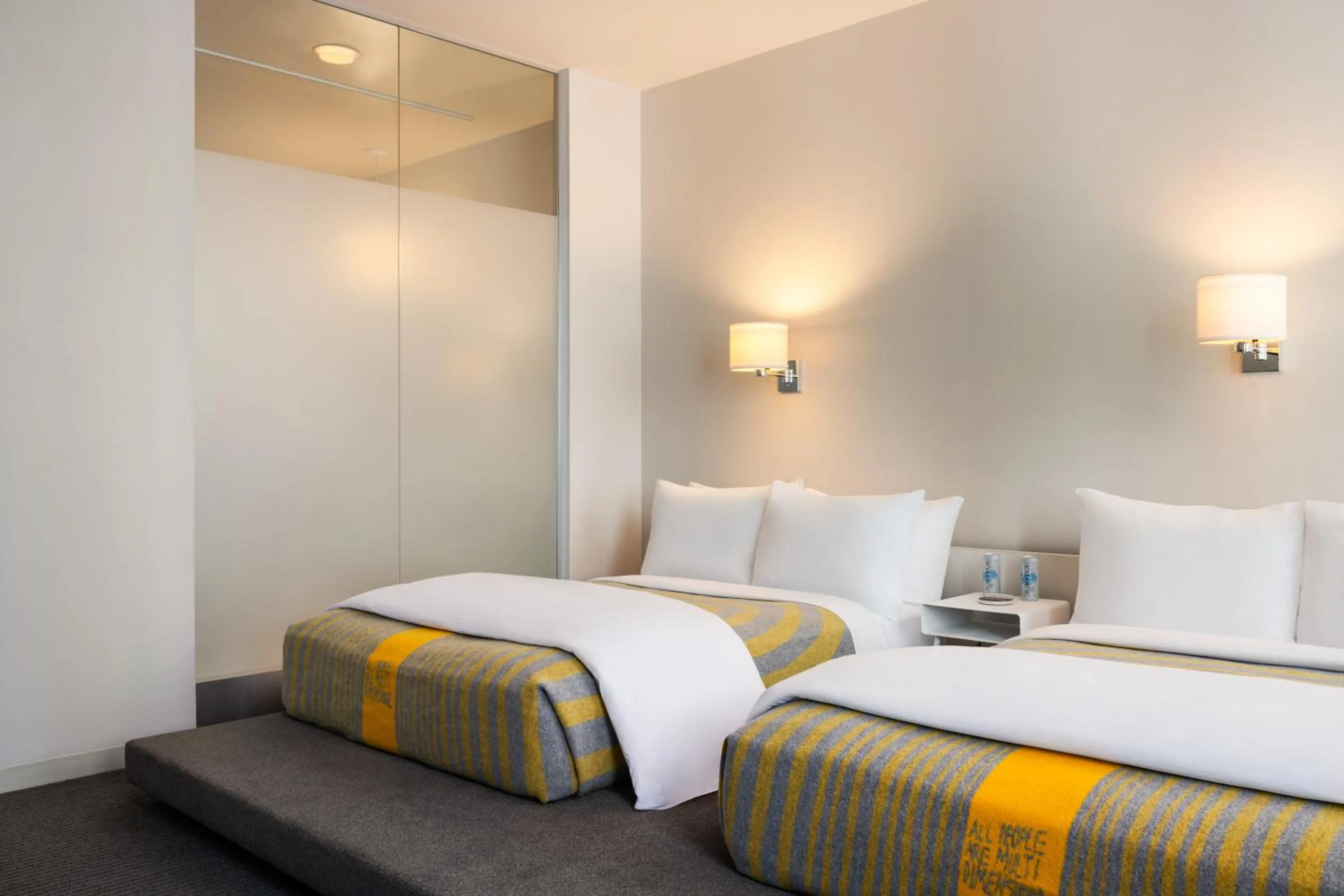 Bedroom, Bed in The Delphi Downtown LA