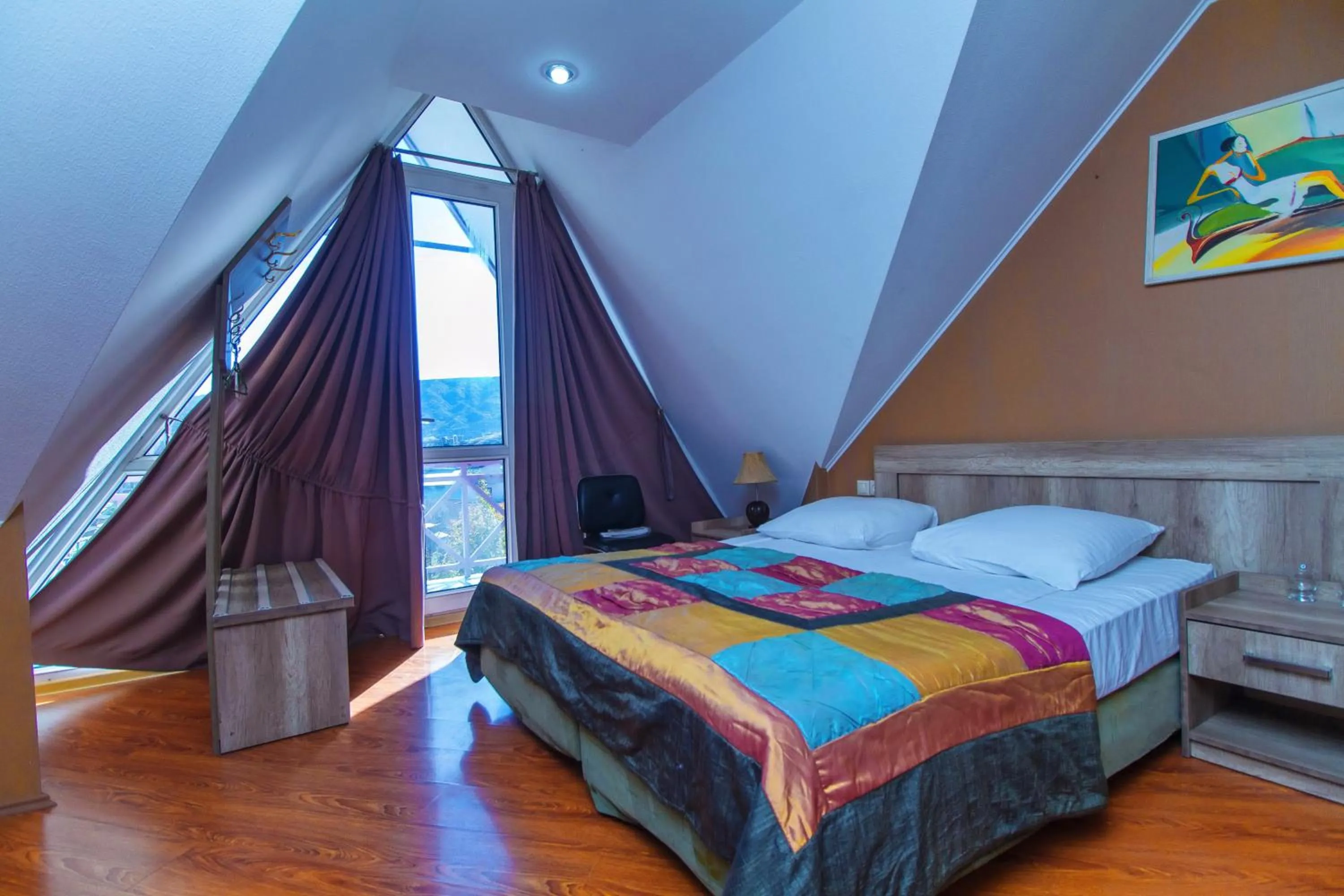 View (from property/room), Bed in Irmeni Hotel