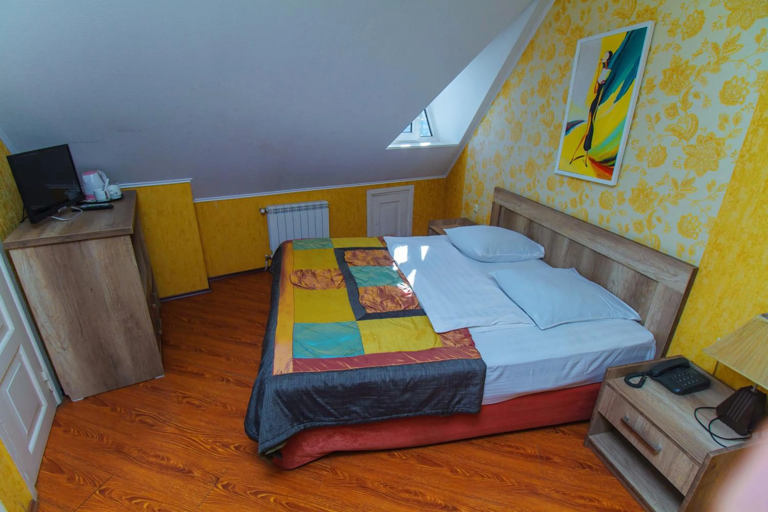 View (from property/room), Bed in Irmeni Hotel