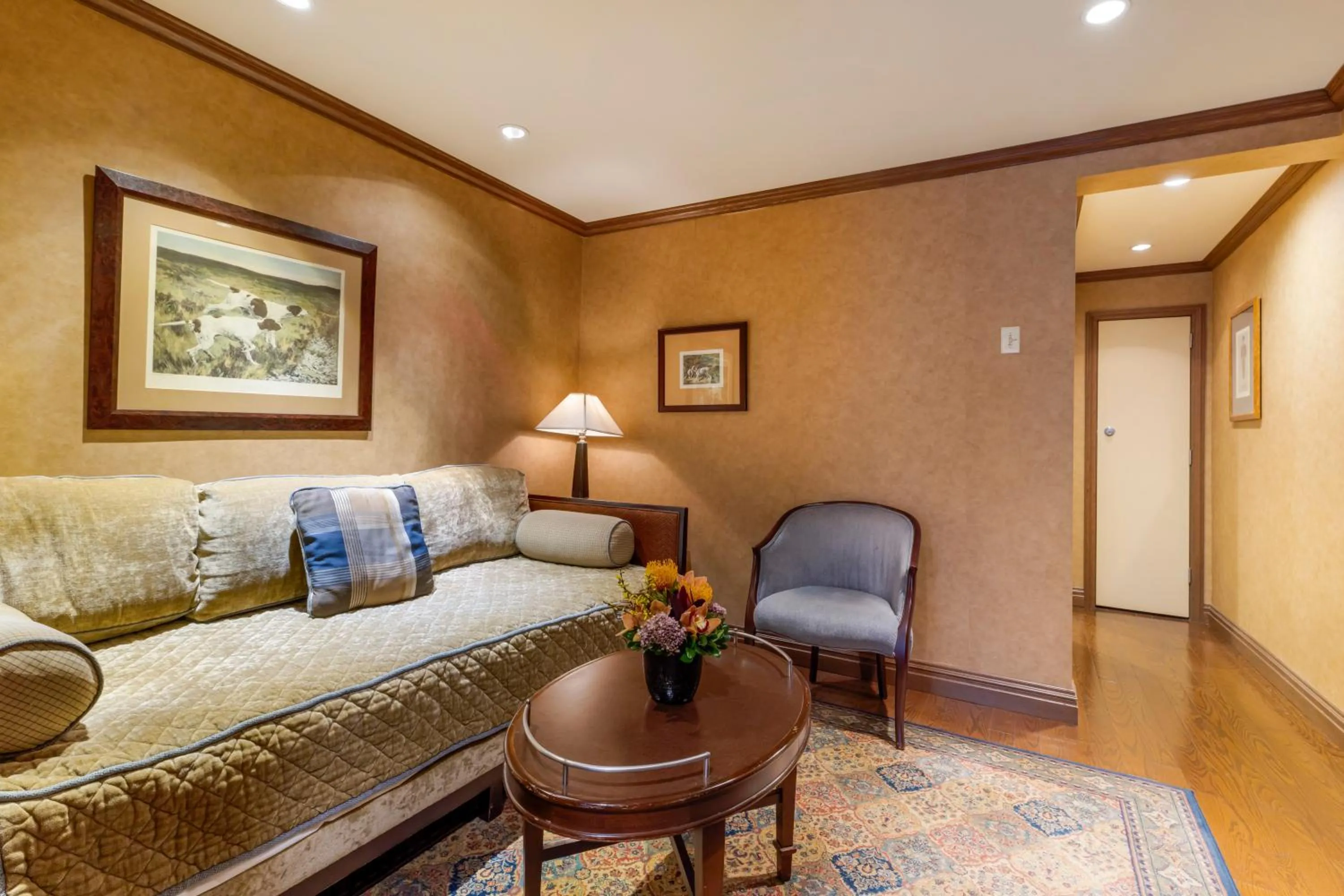 Living room in The Blakely by LuxUrban