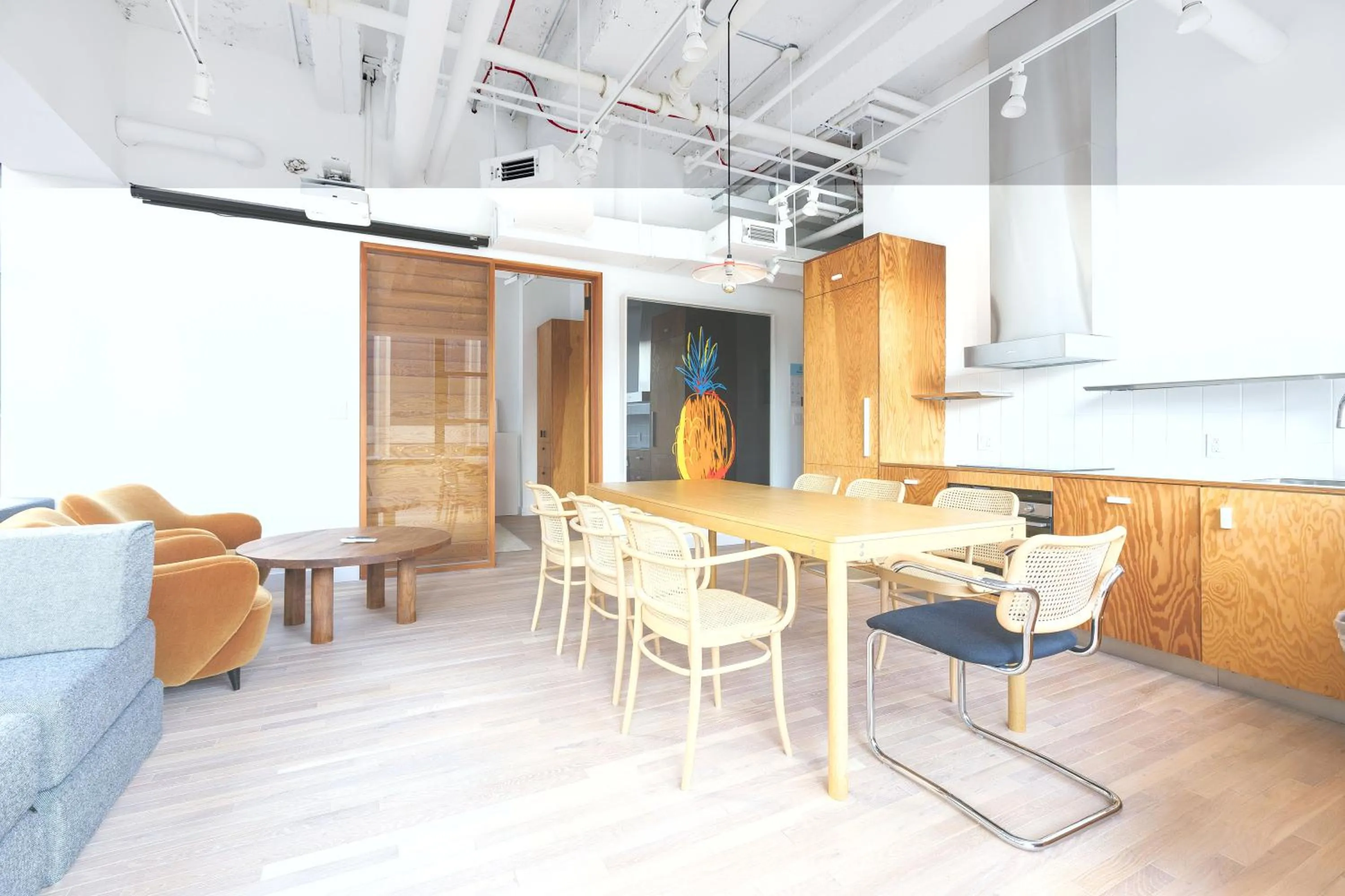 Seating area in Placemakr Wall Street