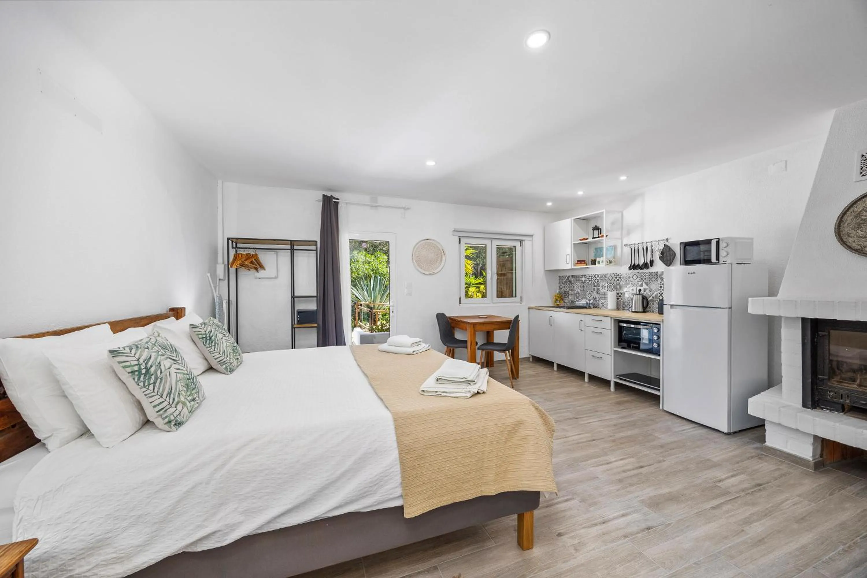 Bed in Casa Jardim Oasis