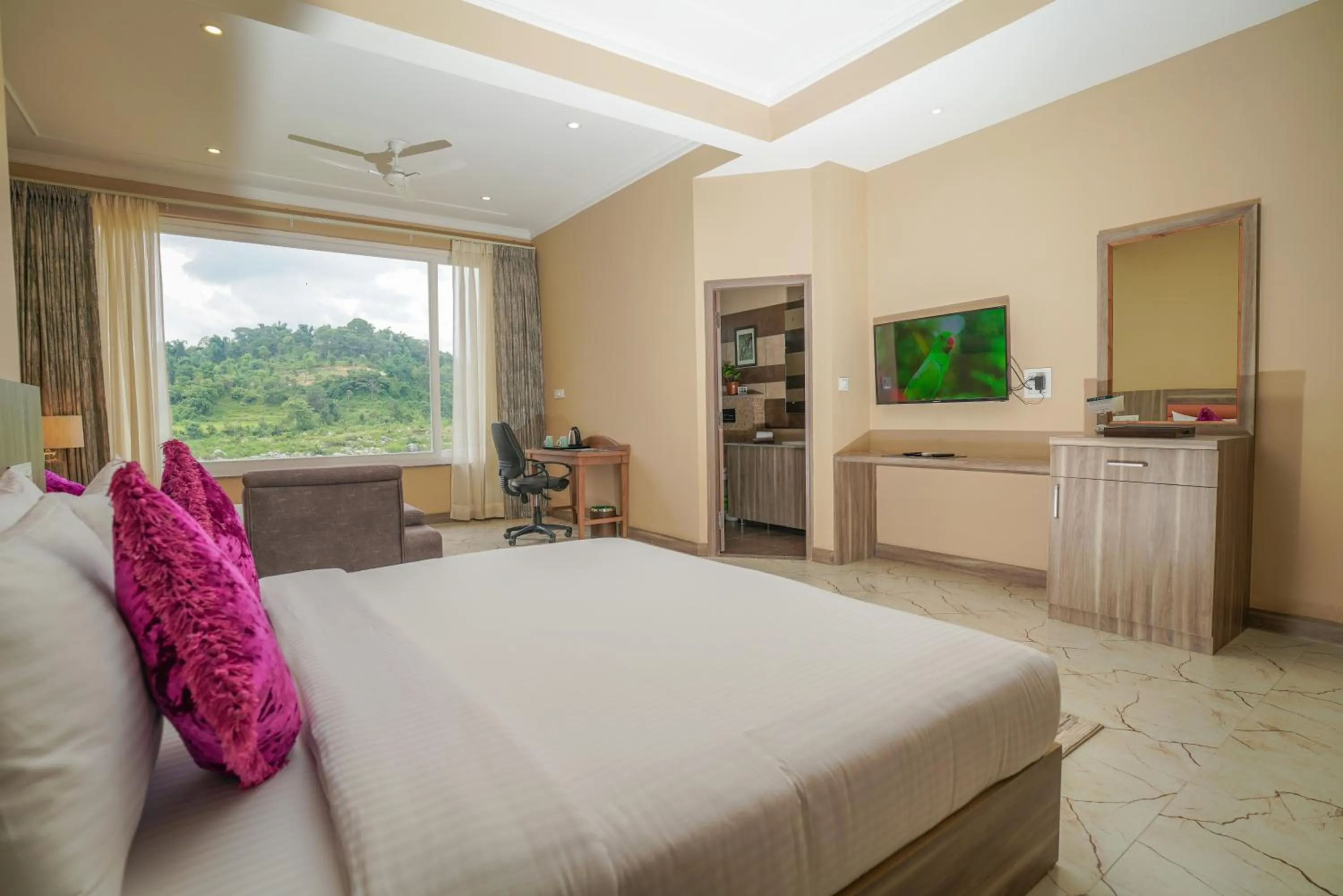 Living room, Bed in Neugal Riverfront Resort