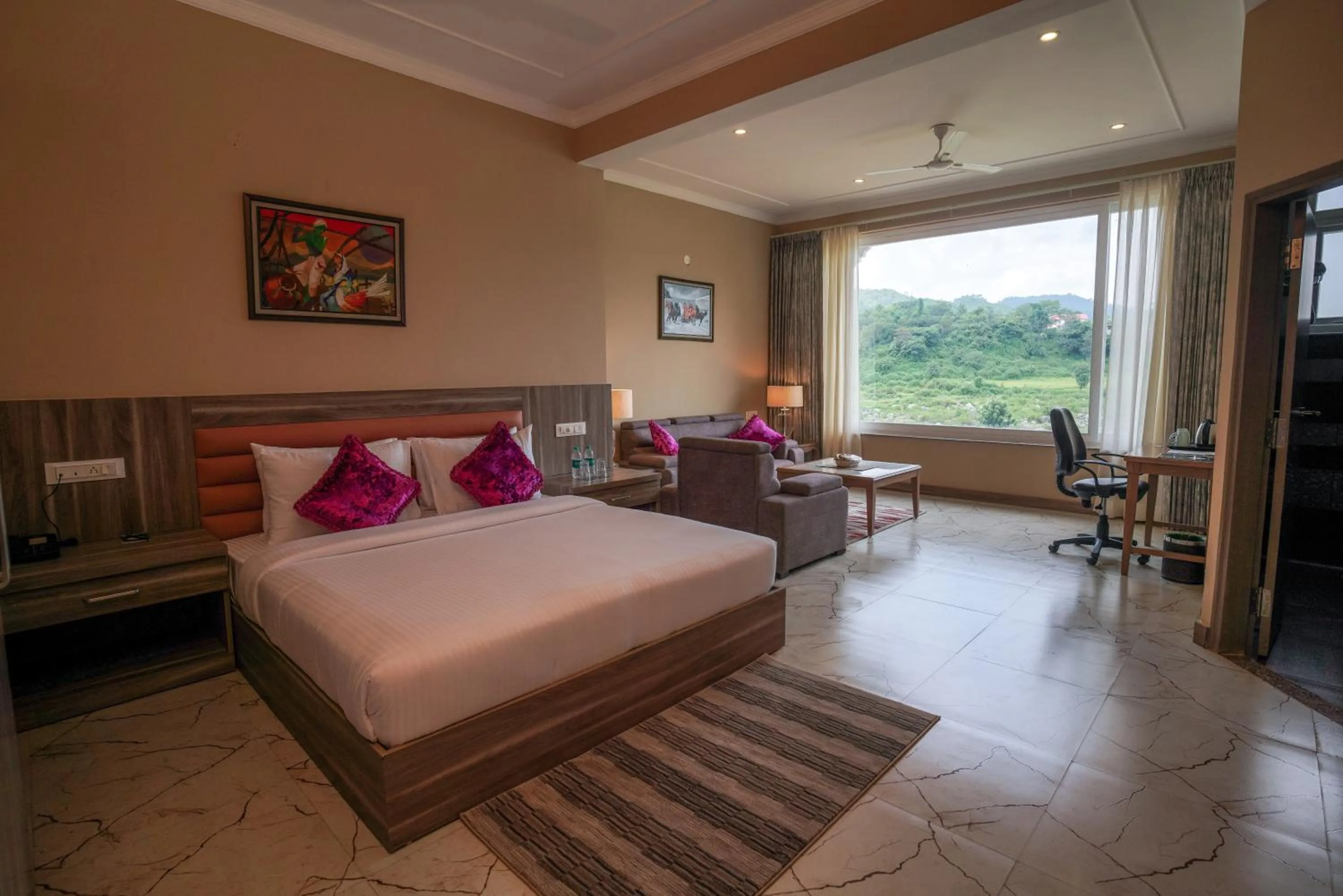 Living room, Bed in Neugal Riverfront Resort
